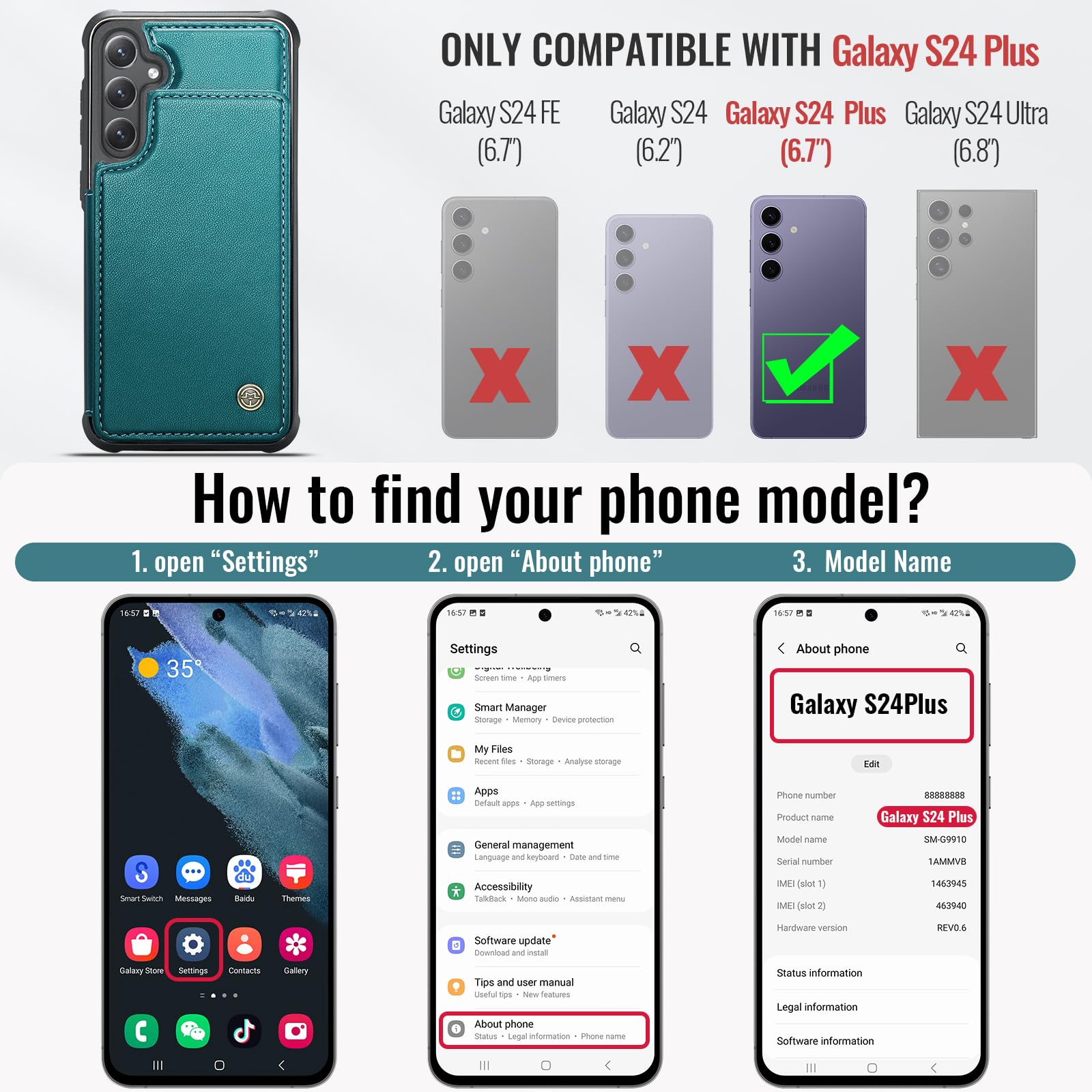 Samsung Galaxy S24 Plus - Bluish Green