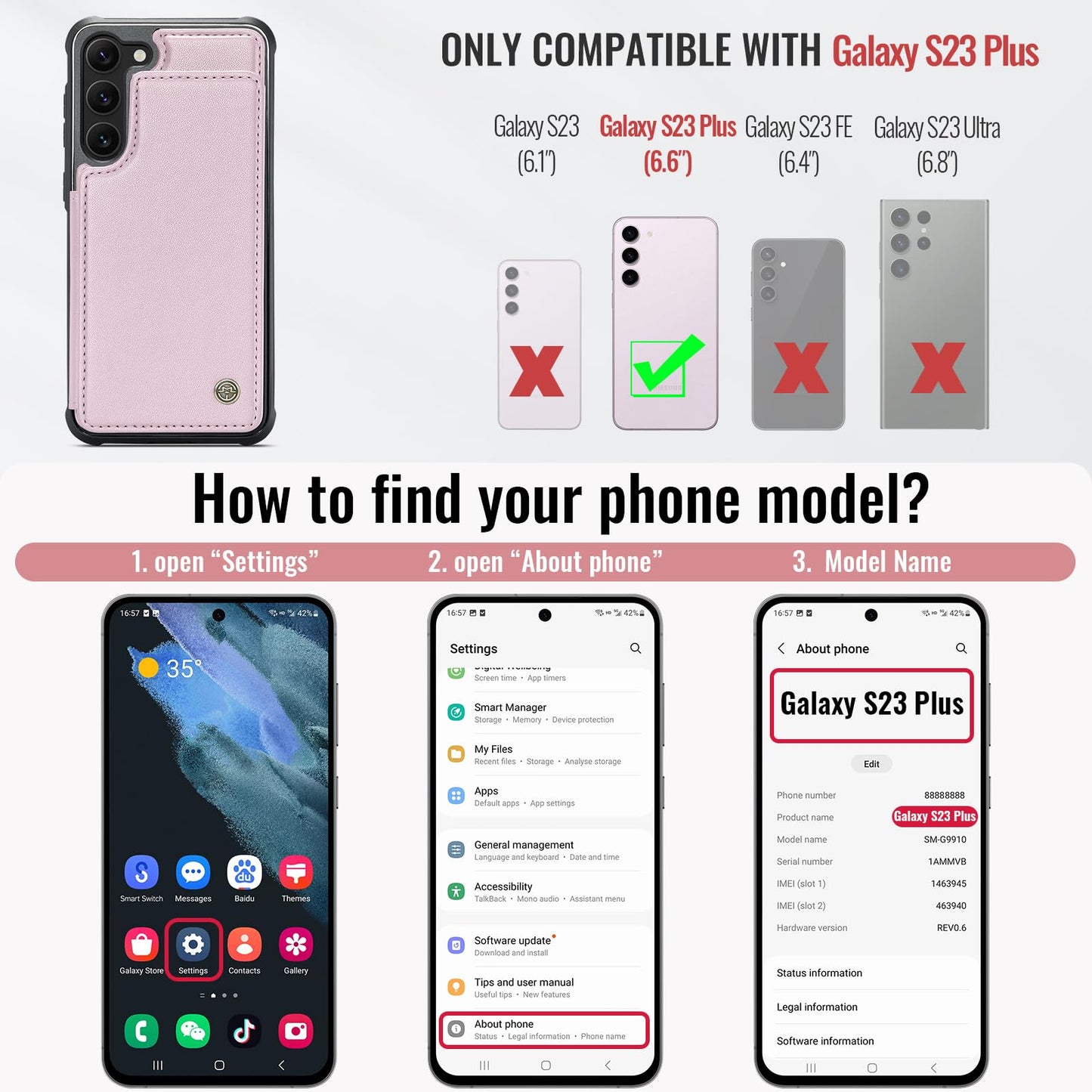 Samsung Galaxy S23 Plus - Pink