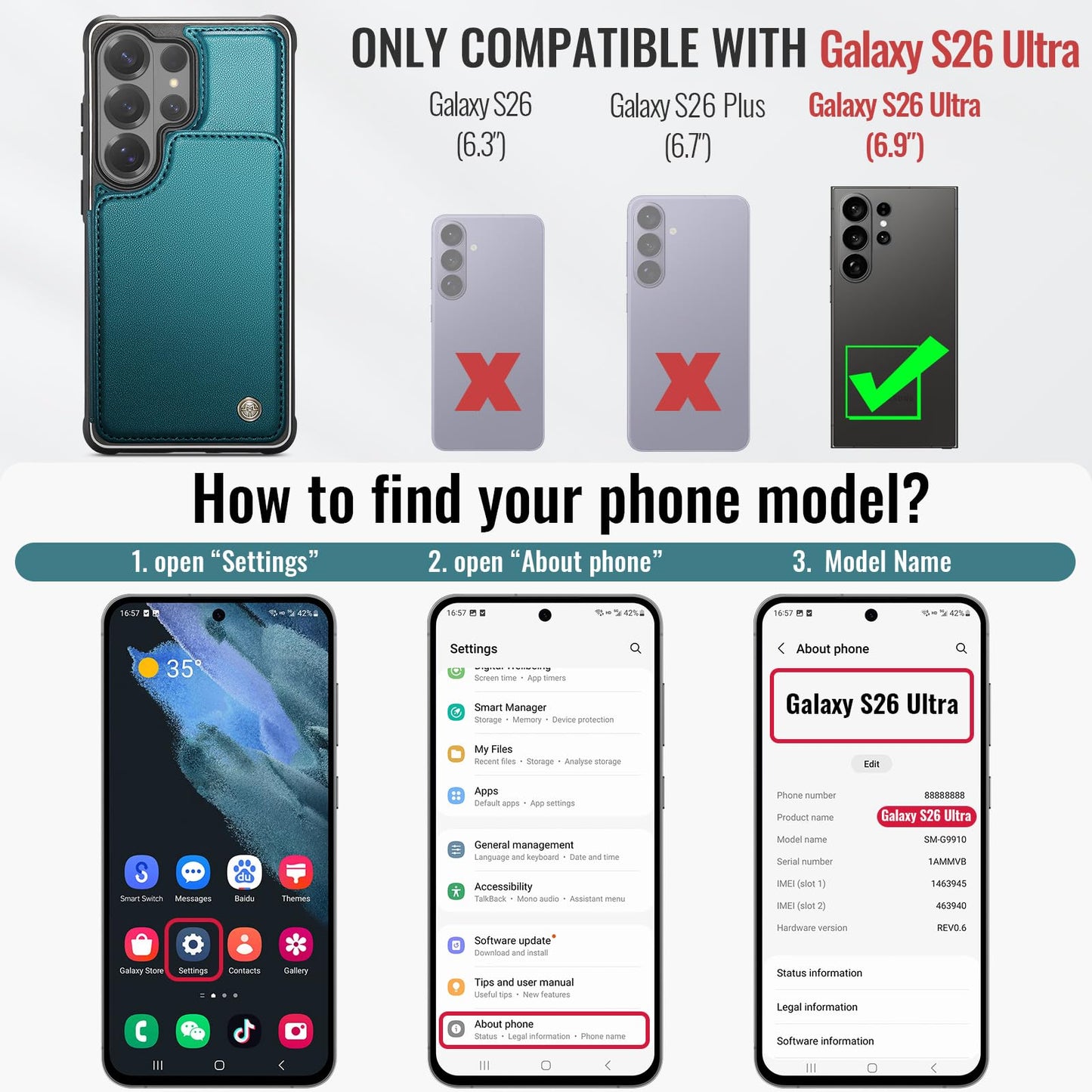 Samsung Galaxy S26 Ultra - Bluish Green
