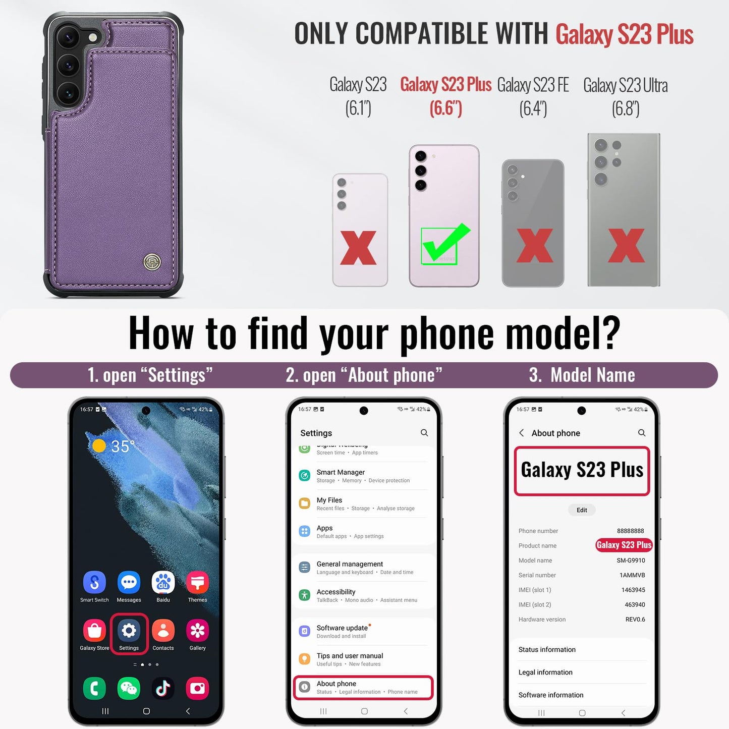 Samsung Galaxy S23 Plus - Purple