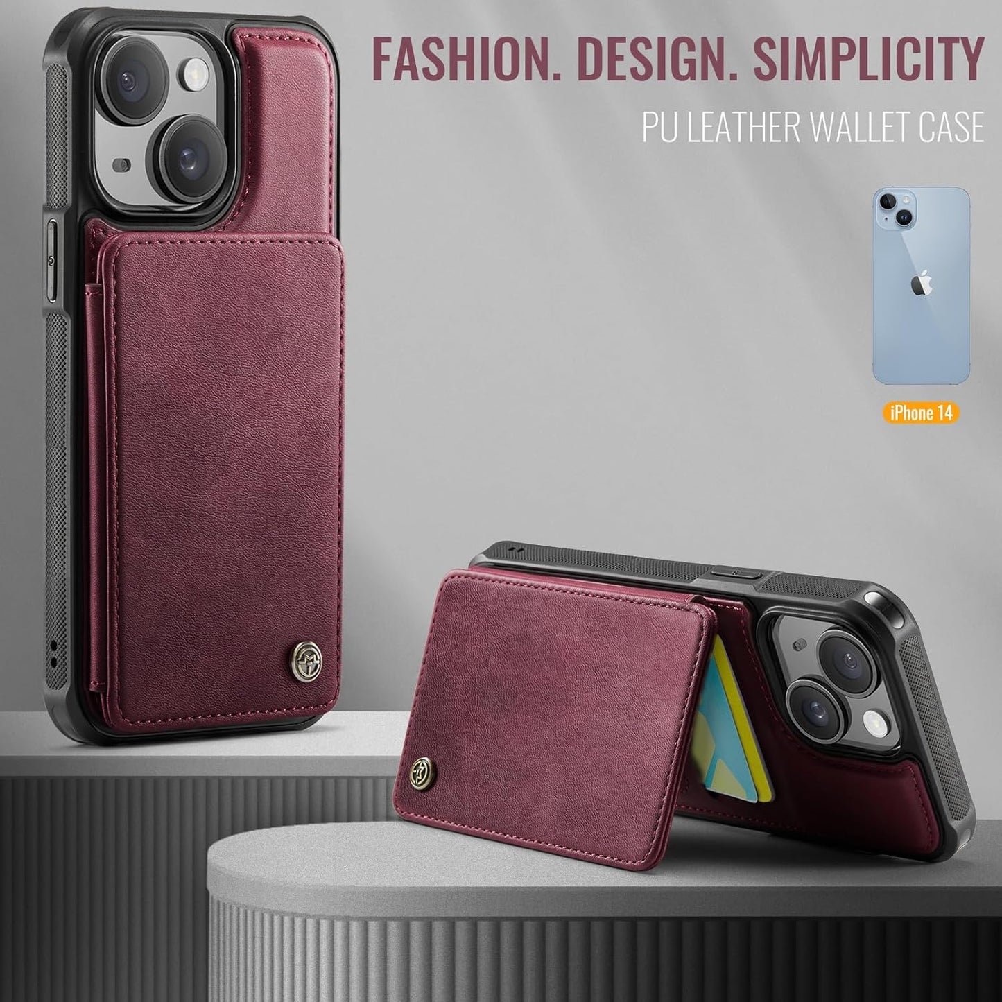 Vinich Apple iPhone 14 - Burgundy