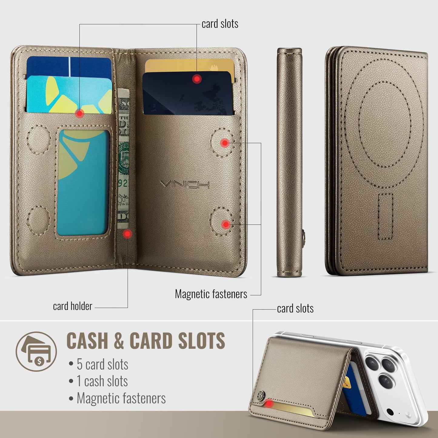 Magsafe Wallet - Desert Titanium