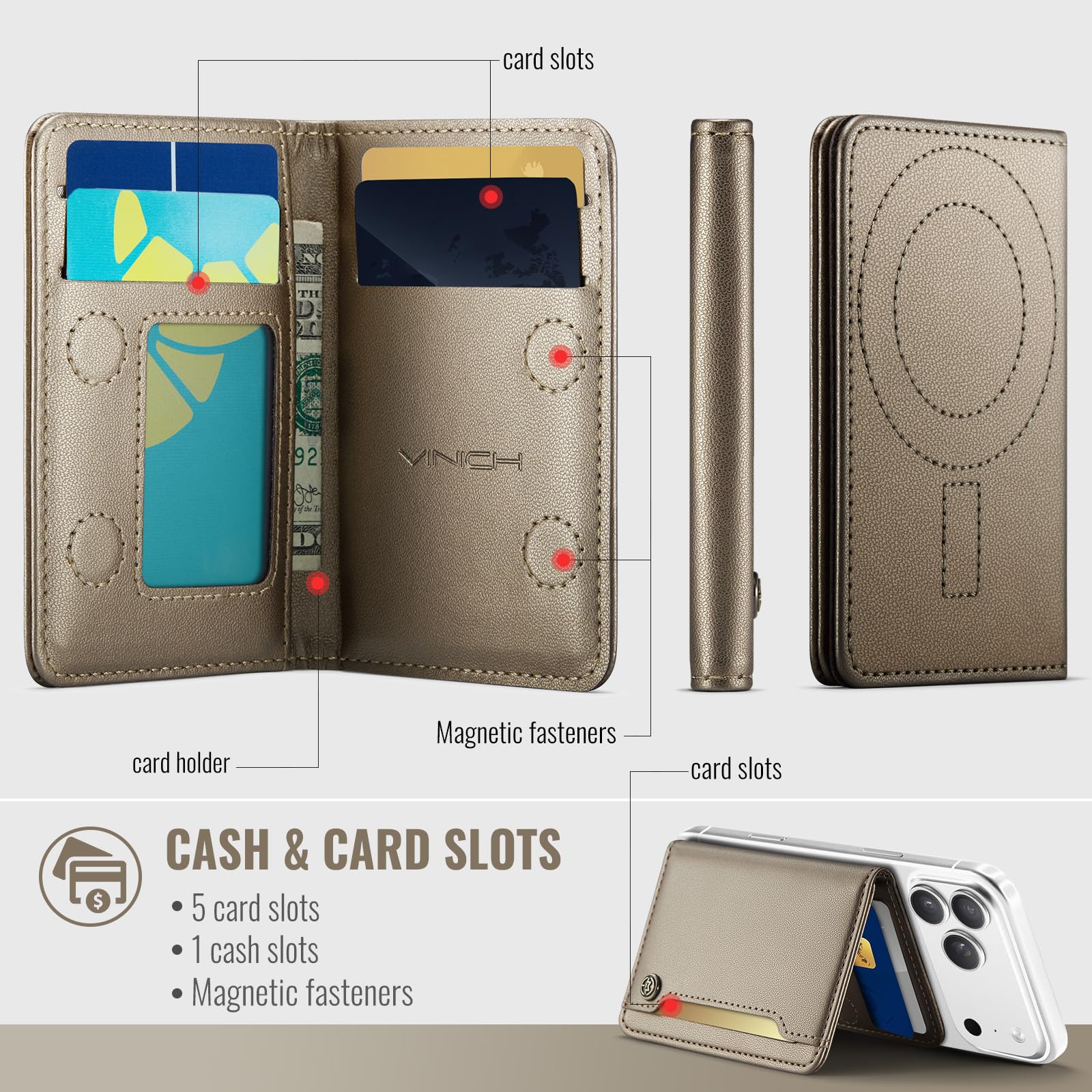 Magsafe Wallet - Desert Titanium