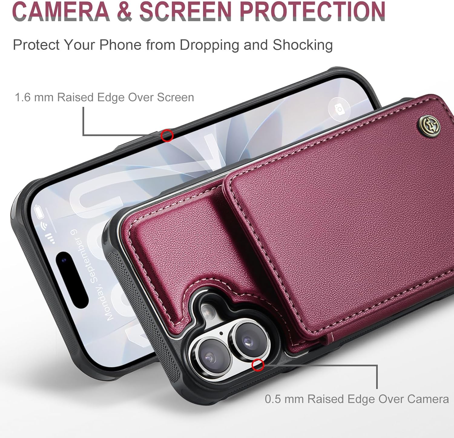 Vinich Apple iPhone 16 - Wine Red