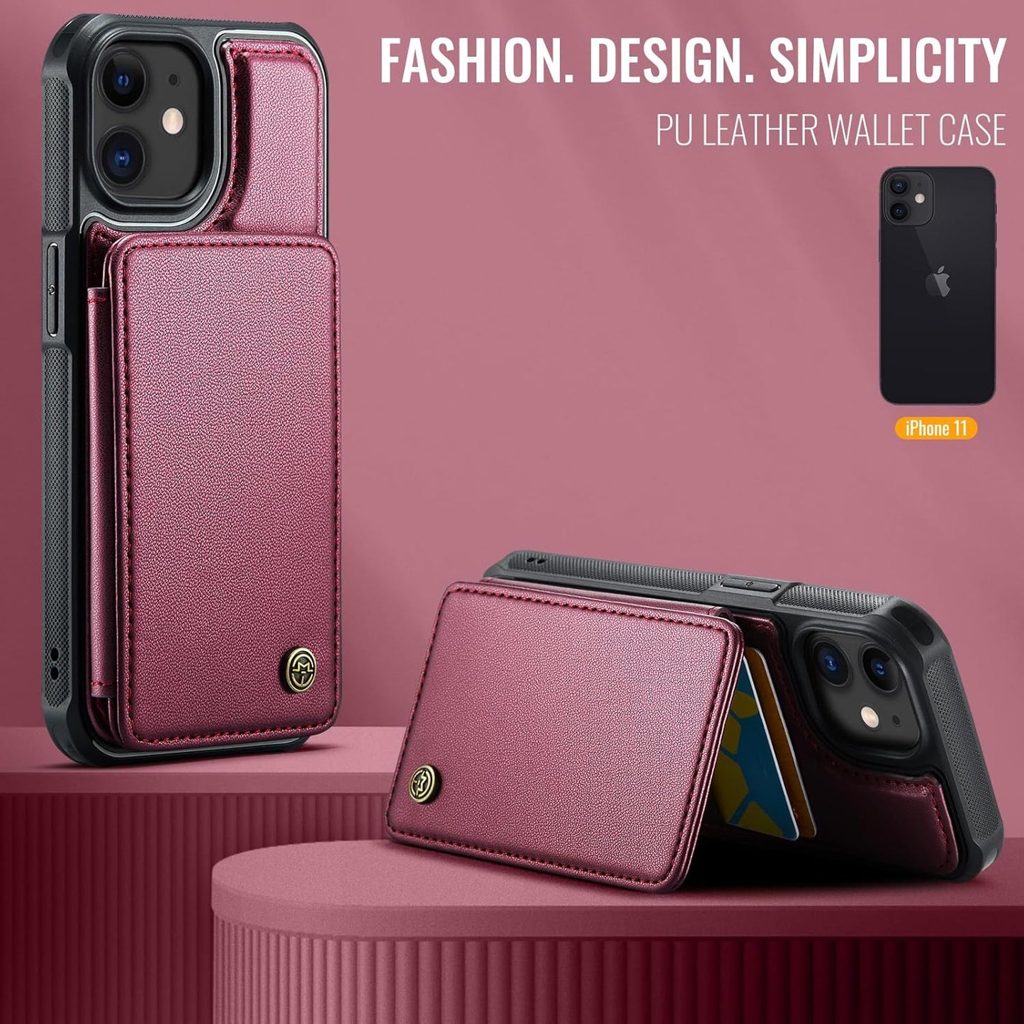 Vinich Apple iPhone 11 - Wine Red