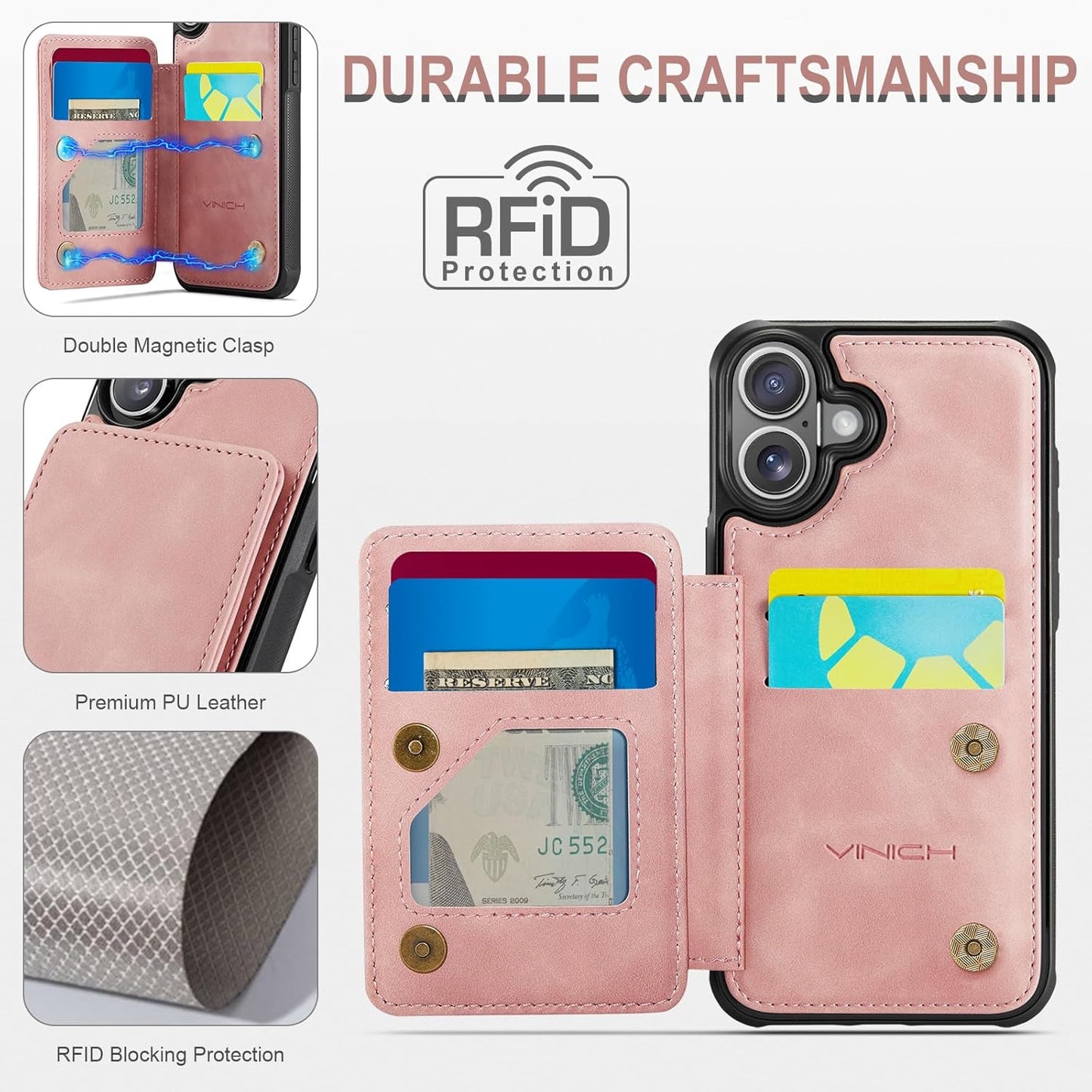 Vinich Apple iPhone 16 Plus - Rose Pink