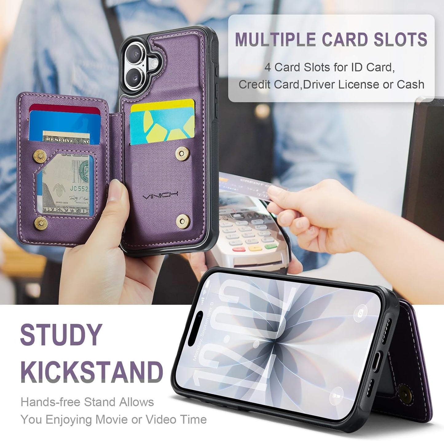 Vinich Apple iPhone 16 Plus - Purple