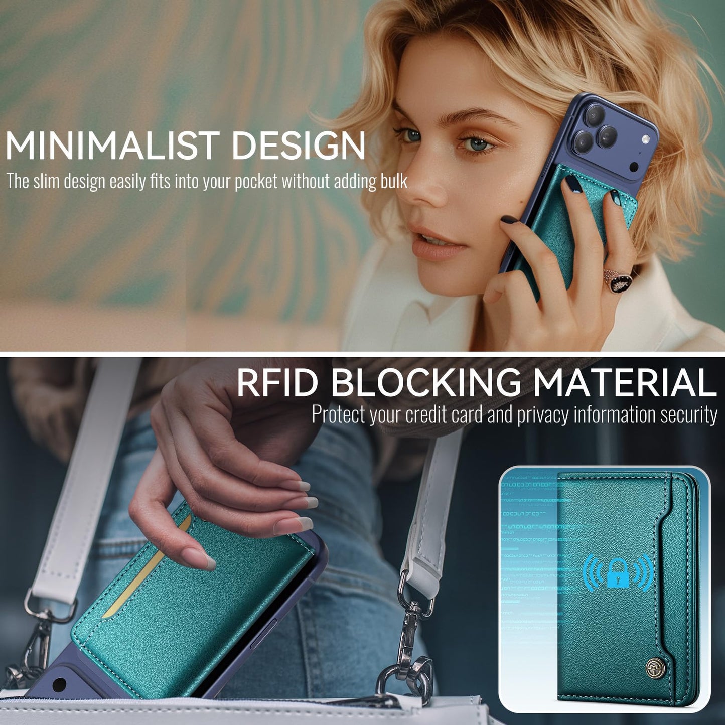 Magsafe Wallet - Bluish Green