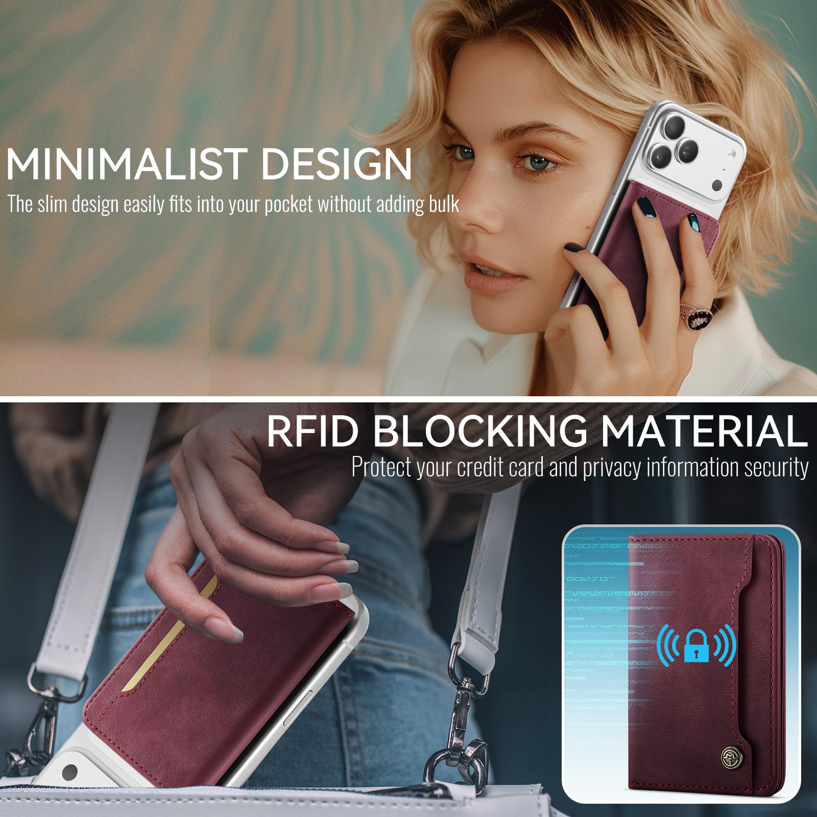 Magsafe Wallet - Burgundy