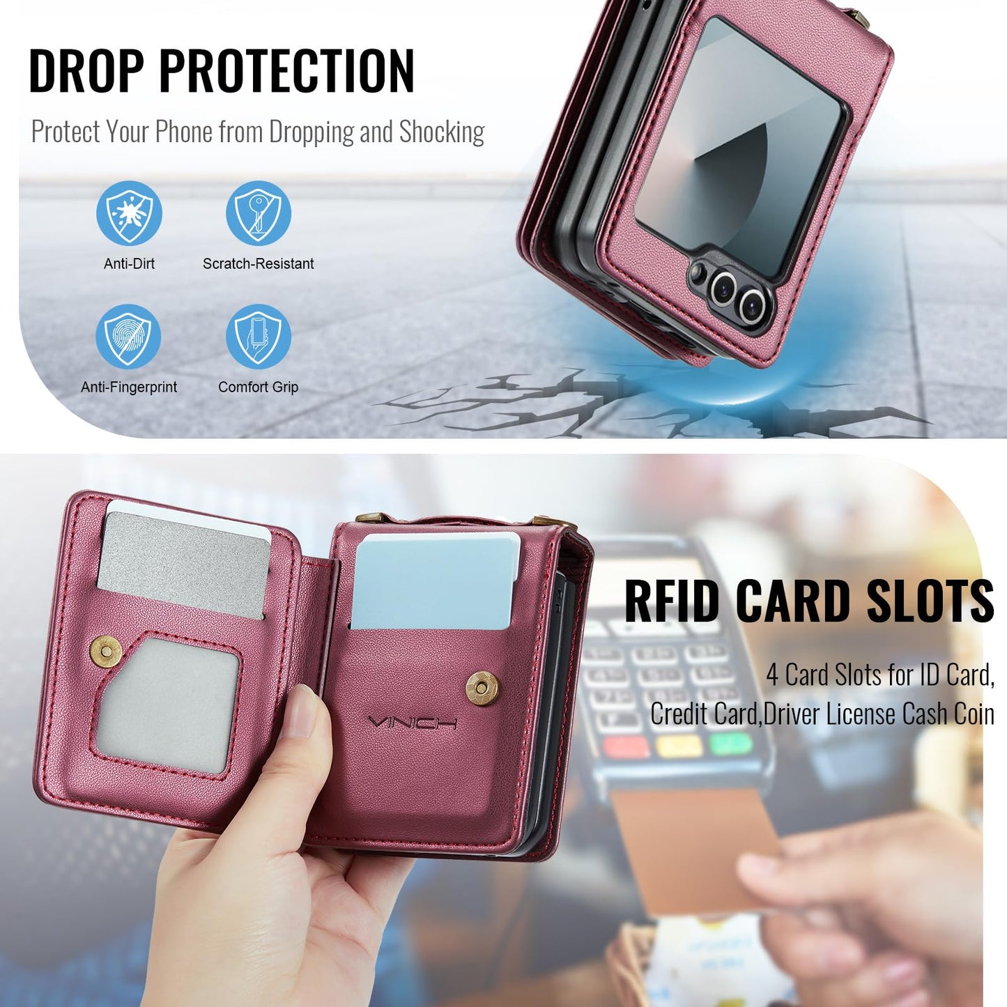 Samsung Galaxy Z Flip 6 - Wine Red