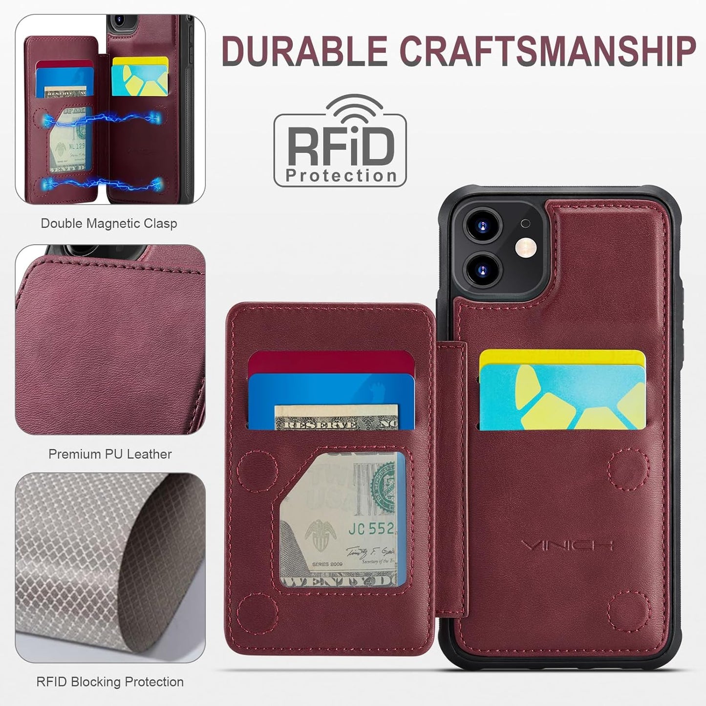 Vinich Apple iPhone 17 - Burgundy