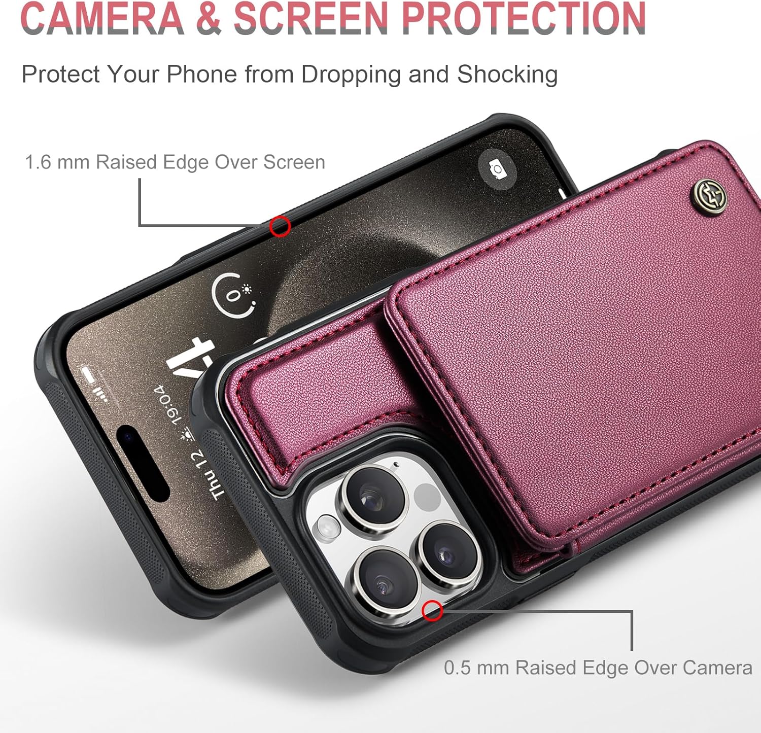 Vinich Apple iPhone 15 Pro - Wine Red