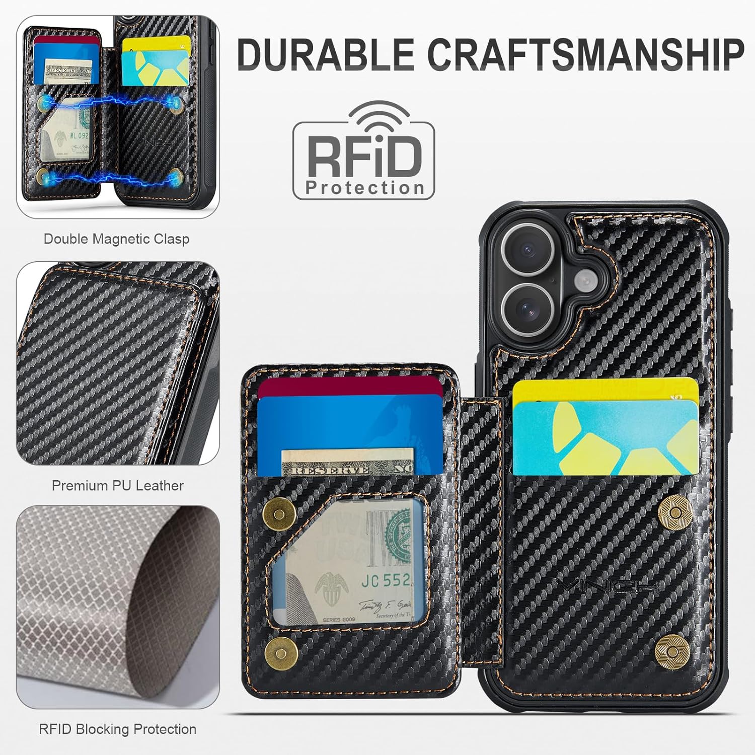 Vinich Apple iPhone 16 - Carbon Black