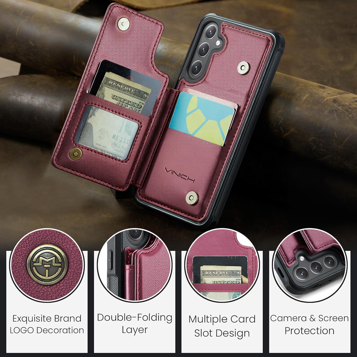 Vinich Samsung Galaxy S26 - Wine Red