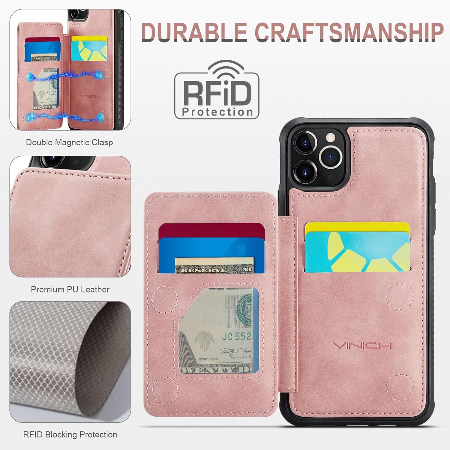 Vinich Apple iPhone 11 Pro Max - Rose Pink