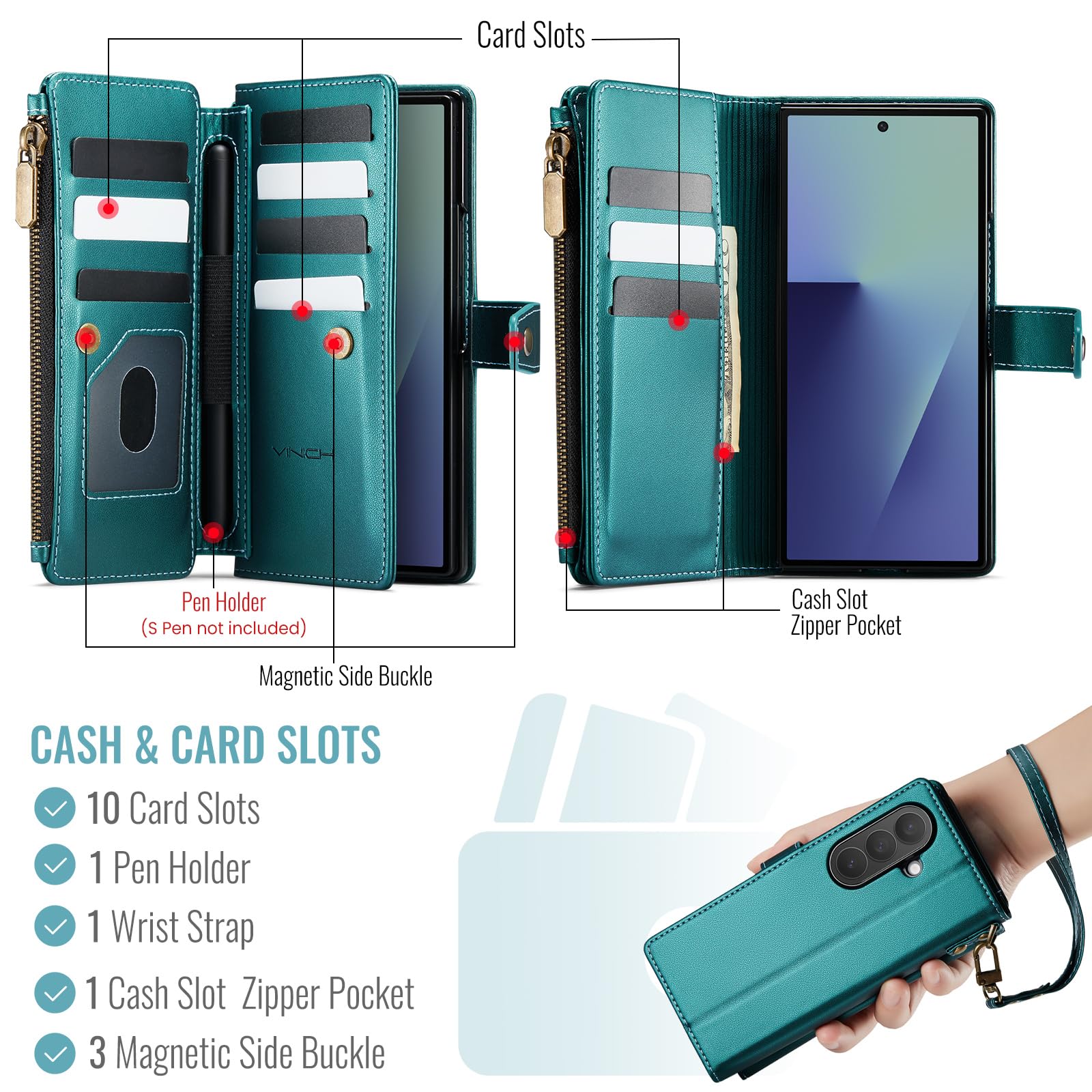 Samsung Galaxy Z Fold 7 - Bluish Green