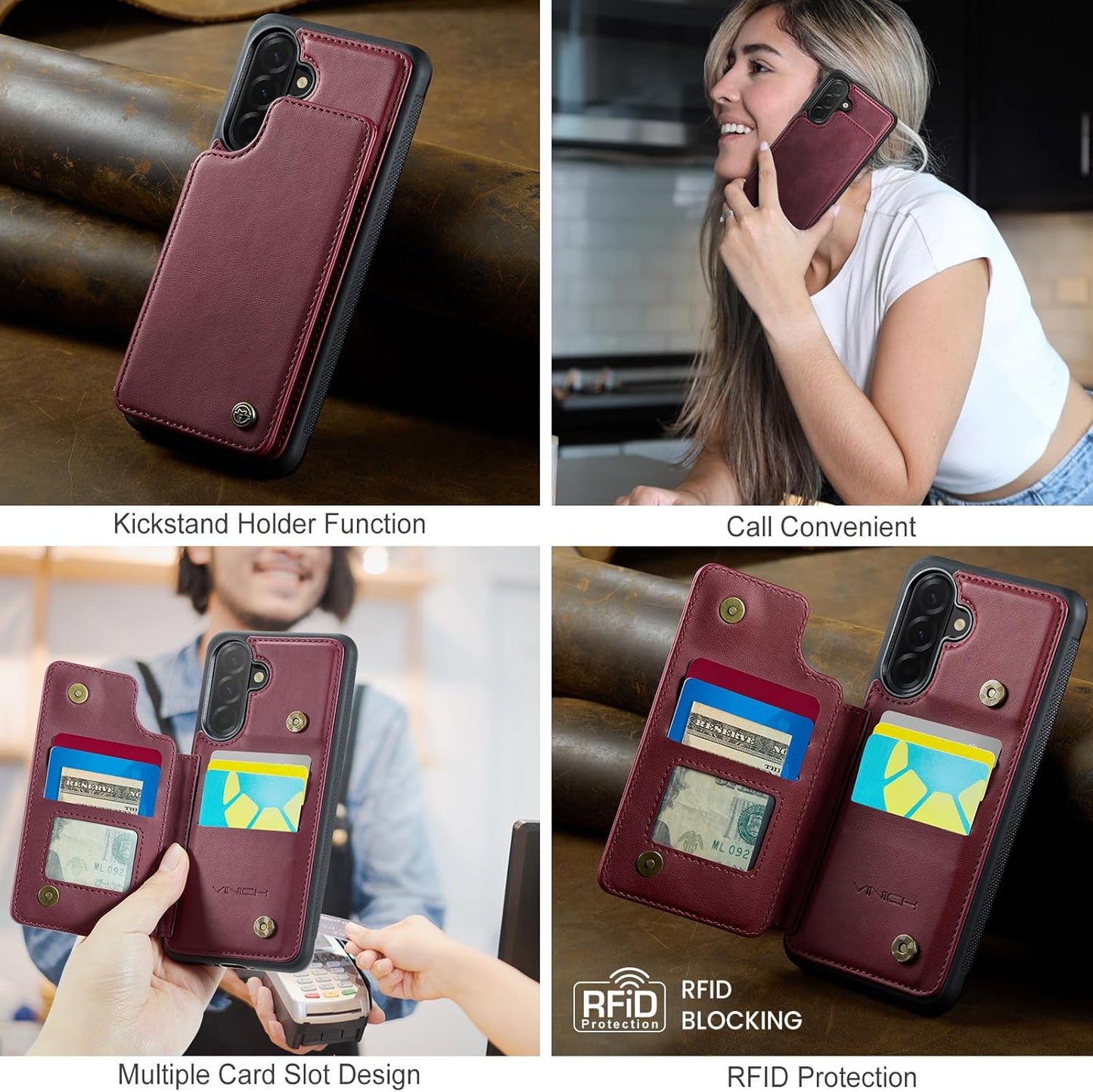 Vinich Samsung Galaxy A26 - Burgundy