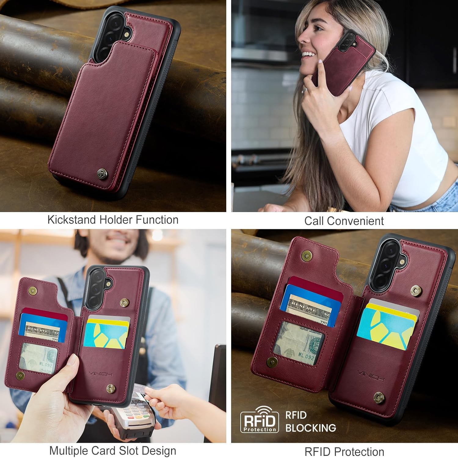Vinich Samsung Galaxy A36 - Burgundy