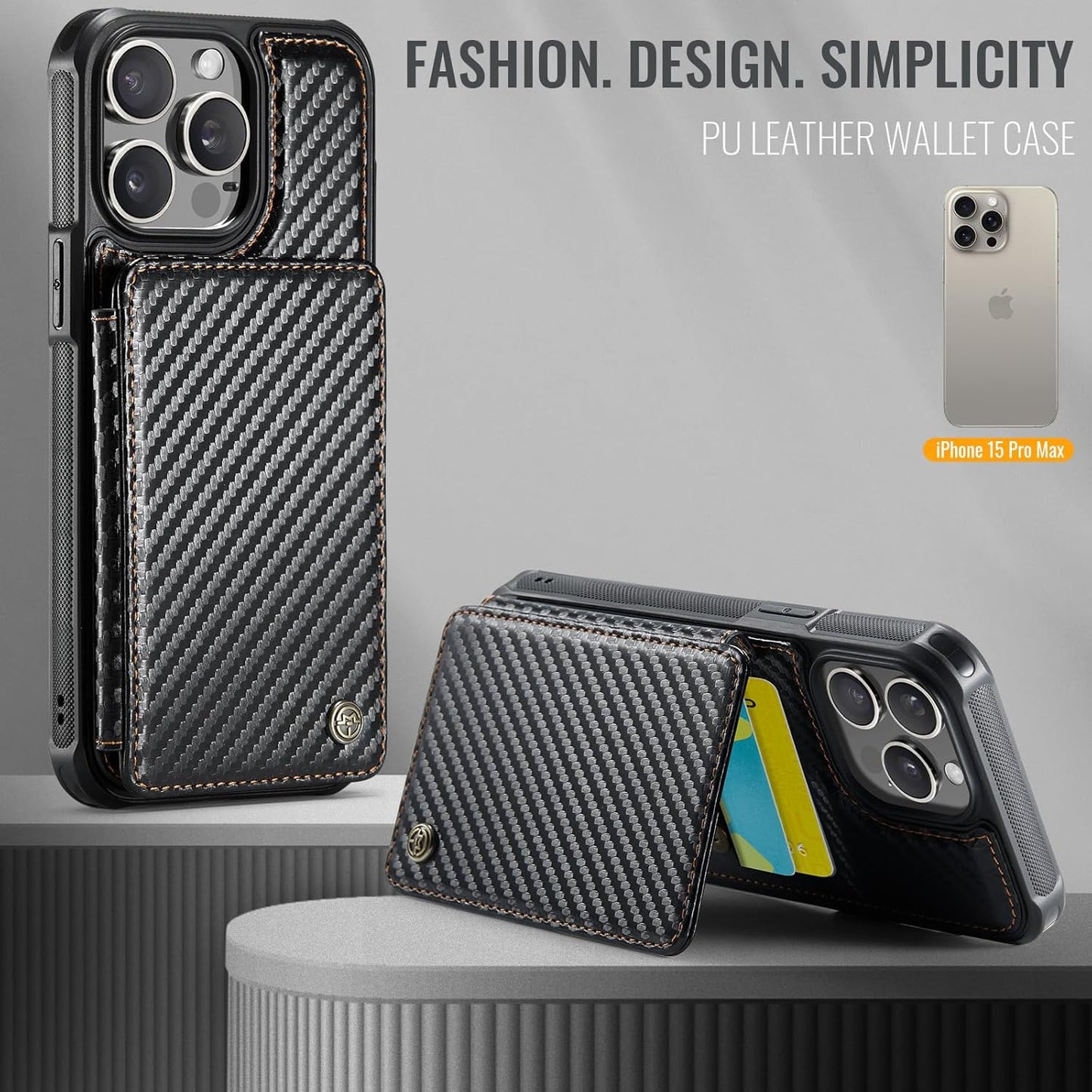 Vinich Apple iPhone 15 Pro Max - Carbon Black