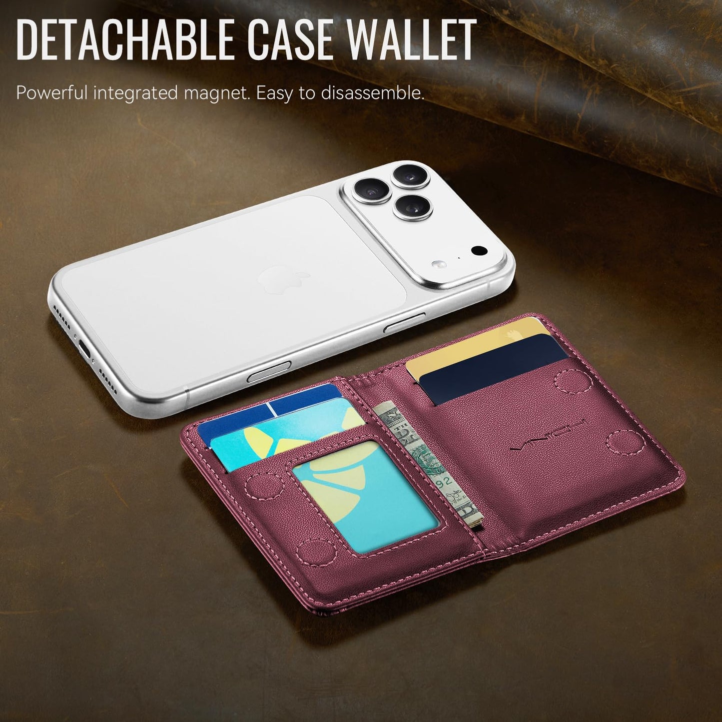 Magsafe Wallet - Wine Red