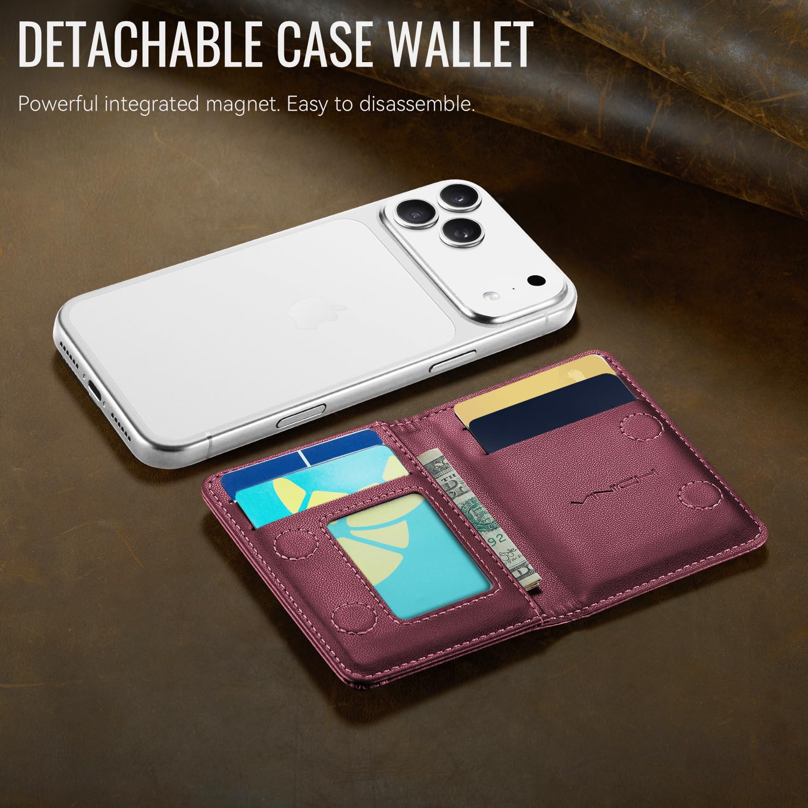 Magsafe Wallet - Wine Red