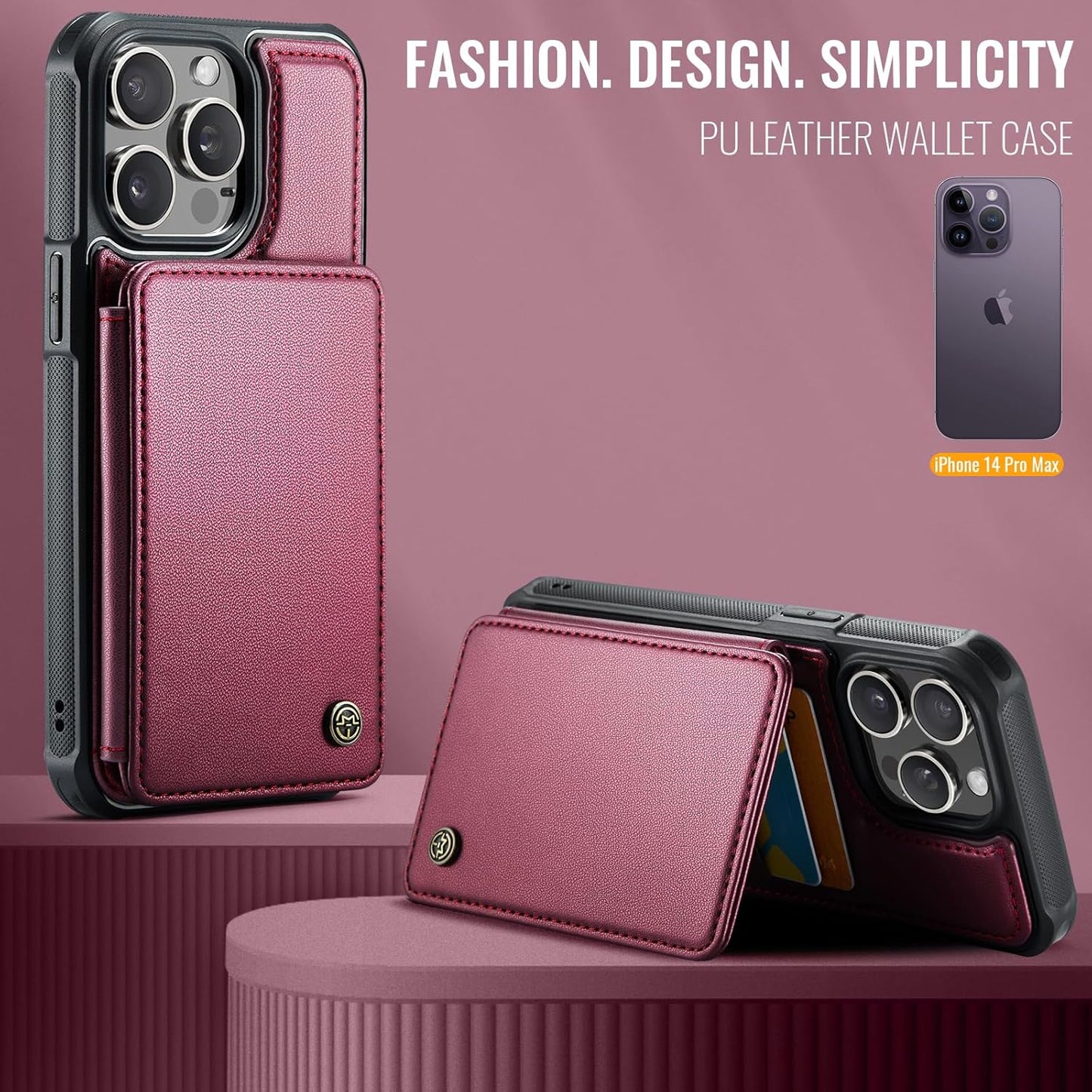 Vinich Apple iPhone 14 Pro - Wine Red