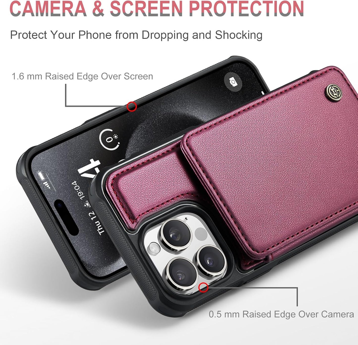 Vinich Apple iPhone 15 Pro Max - Wine Red