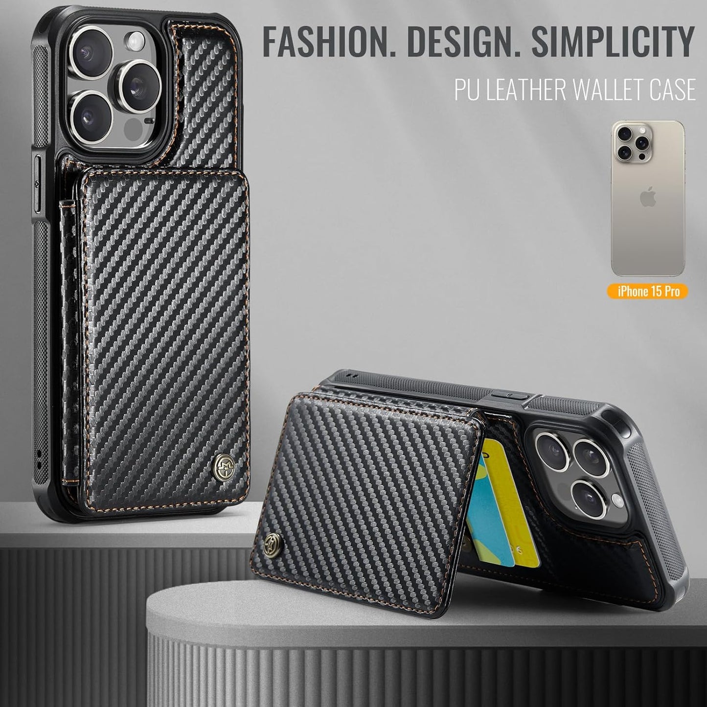 Vinich Apple iPhone 15 Pro - Carbon Black