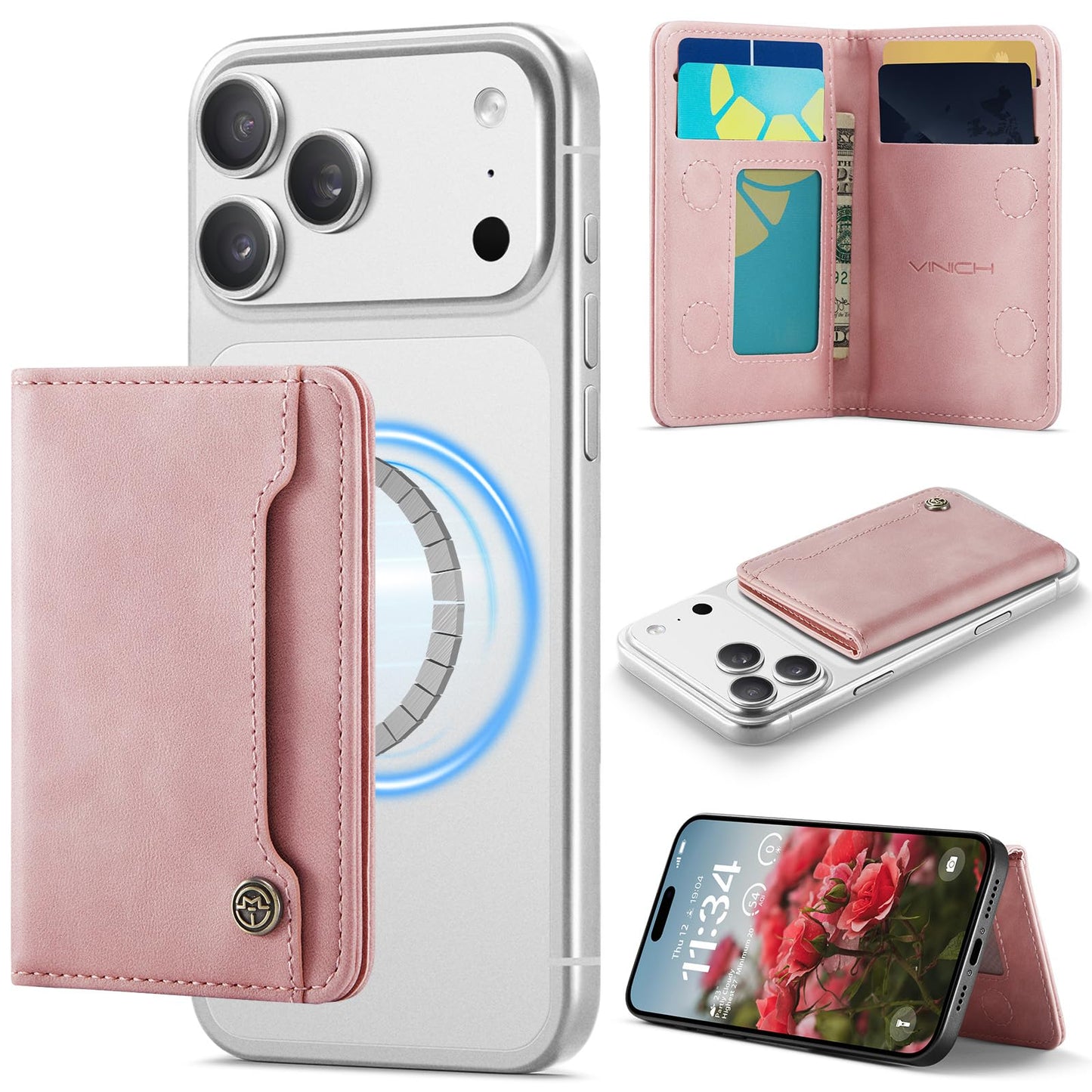 Magsafe Wallet - Rose Pink