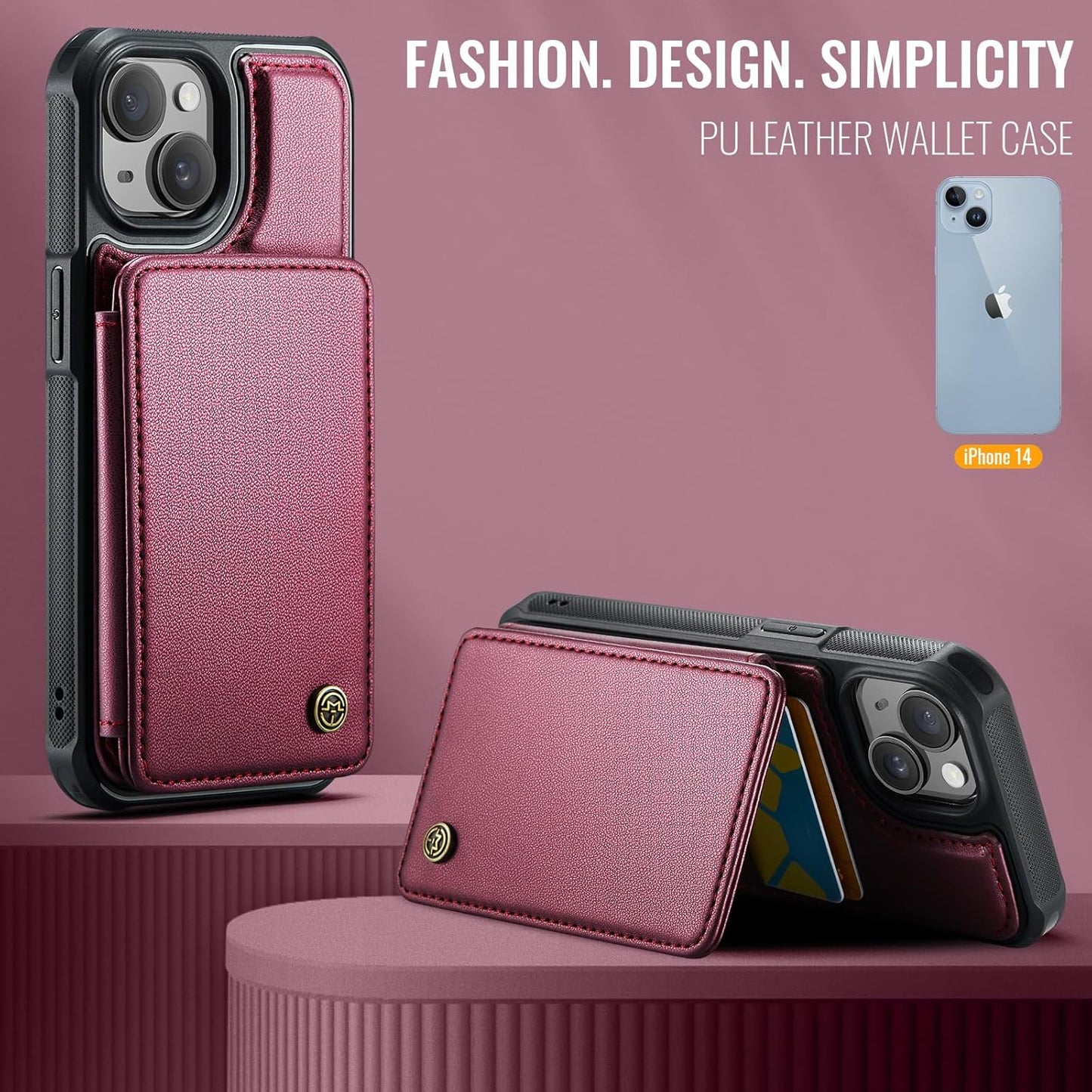 Vinich Apple iPhone 14 - Wine Red