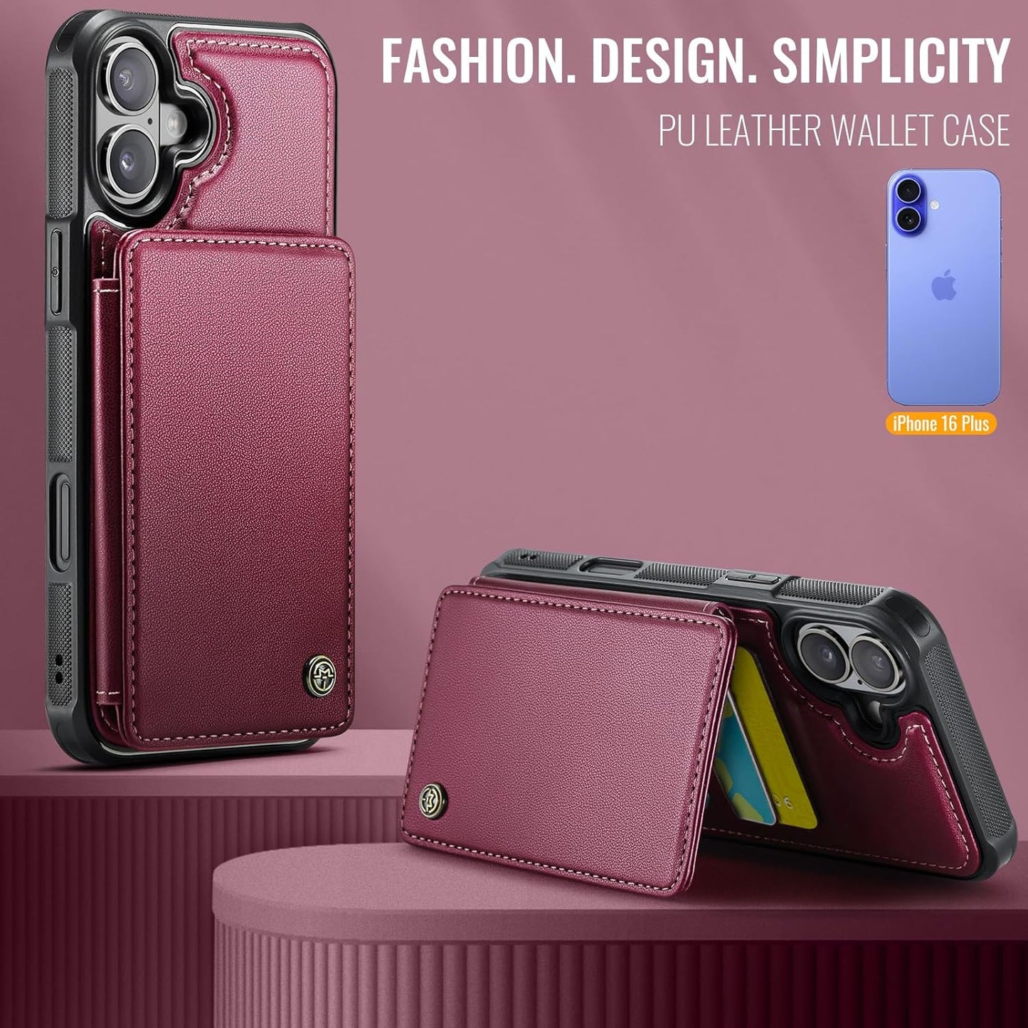 Vinich Apple iPhone 16 Plus - Wine Red