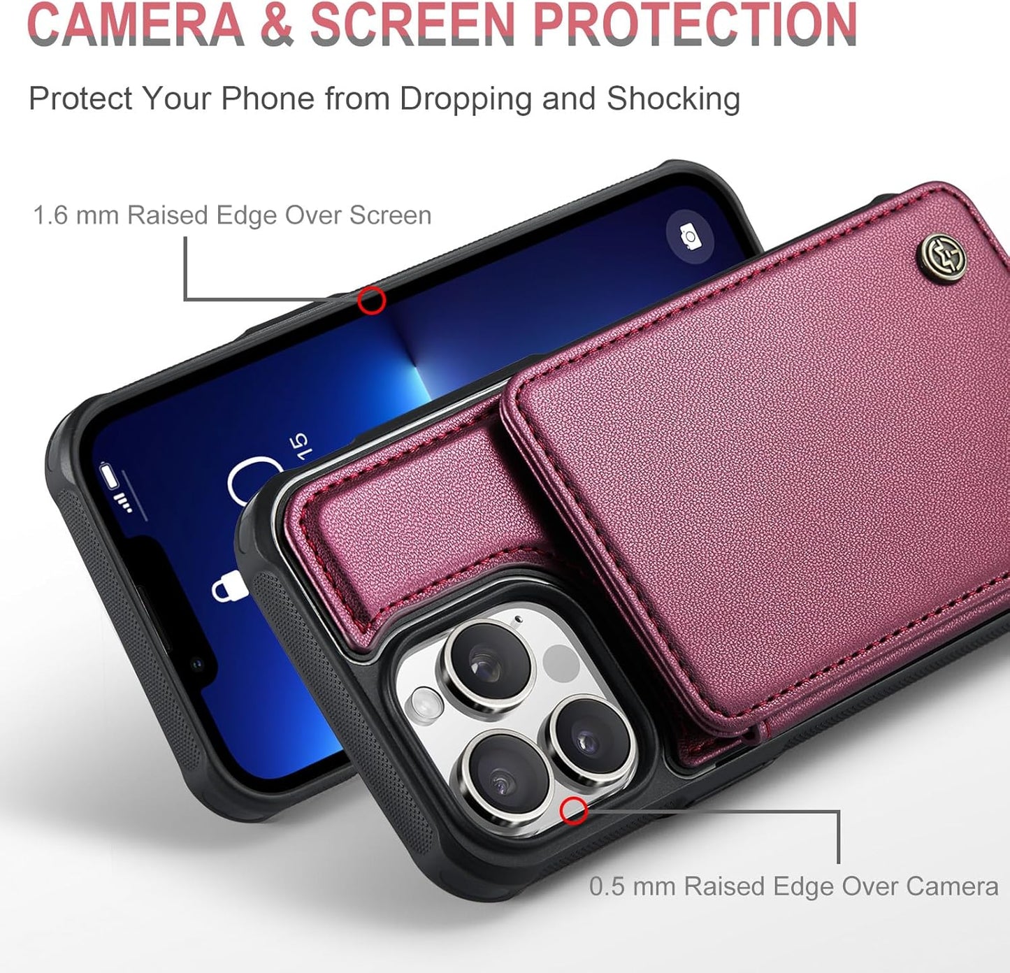 Vinich Apple iPhone 13 Pro Max - Wine Red