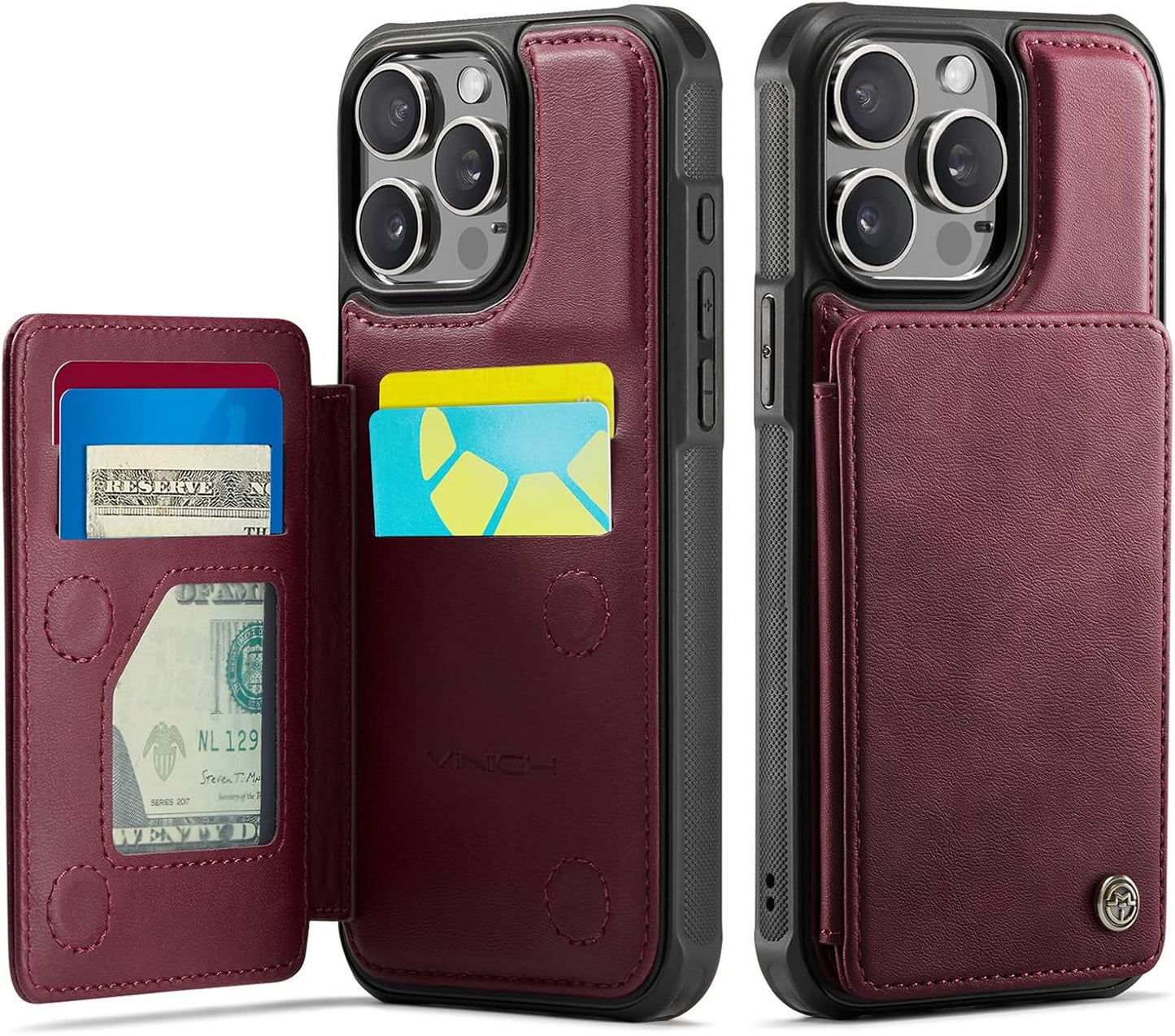 Vinich Apple iPhone 15 Pro Max - Burgundy