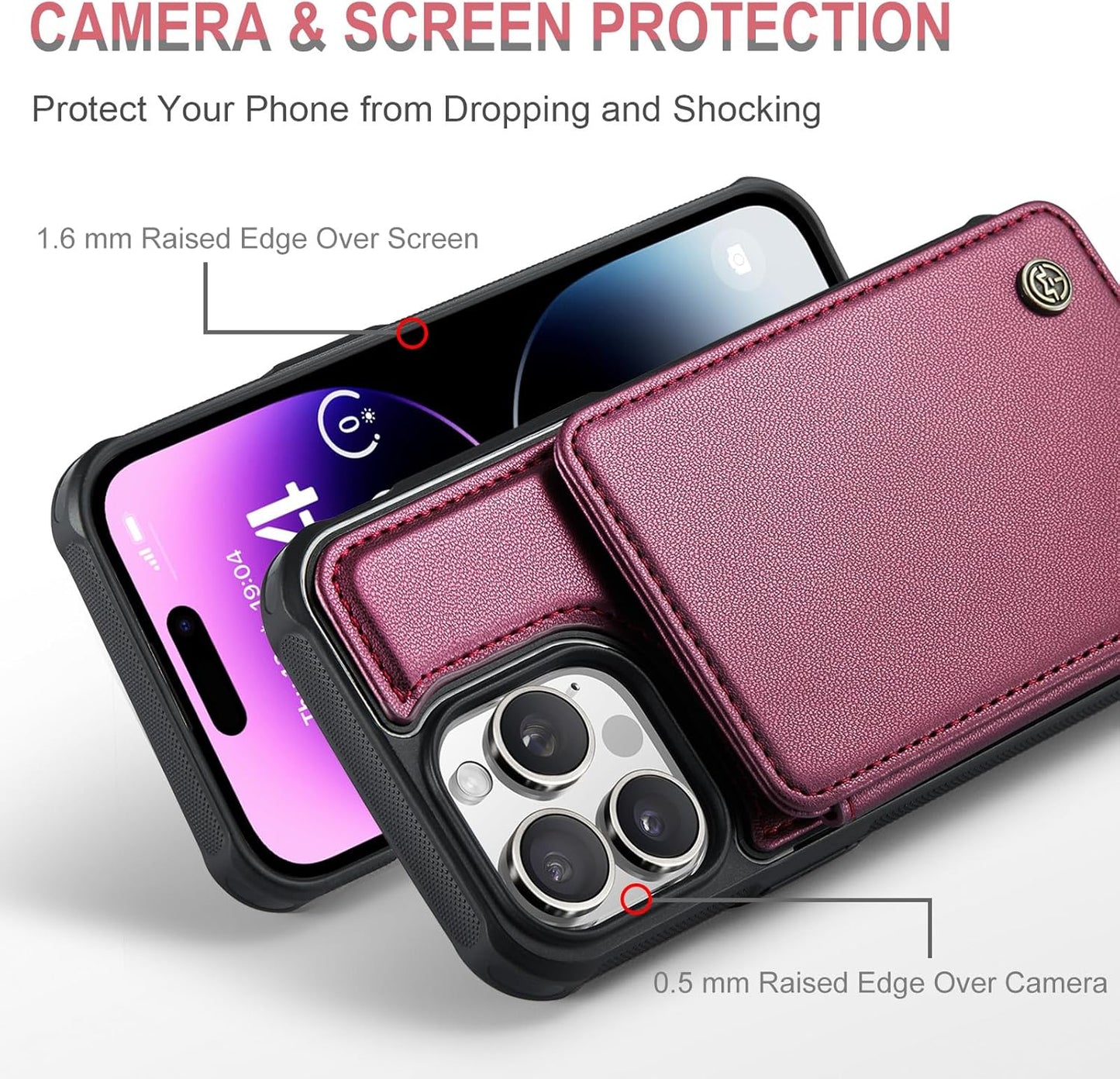 Vinich Apple iPhone 14 Pro Max - Wine Red