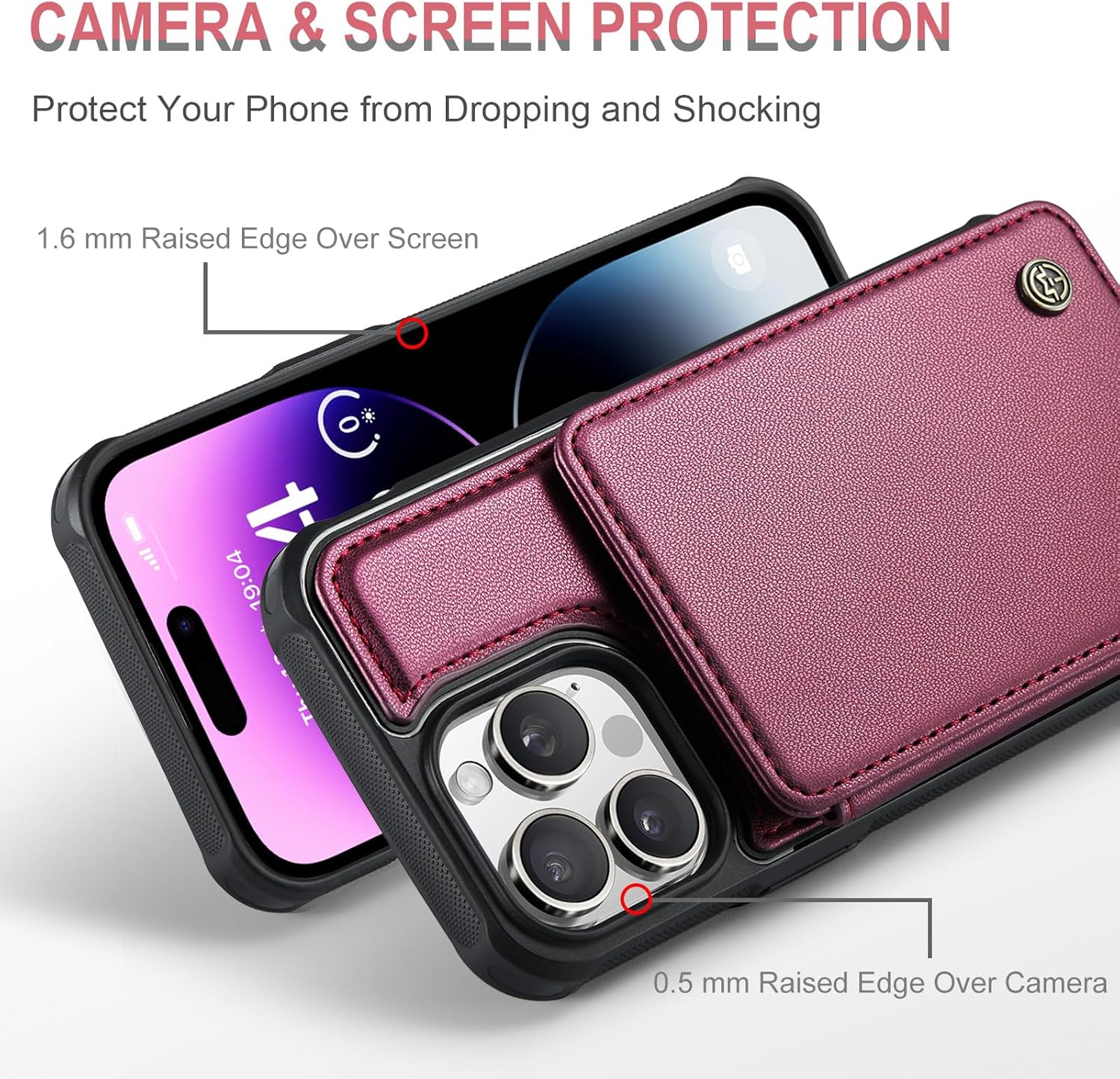 Vinich Apple iPhone 14 Pro Max - Wine Red