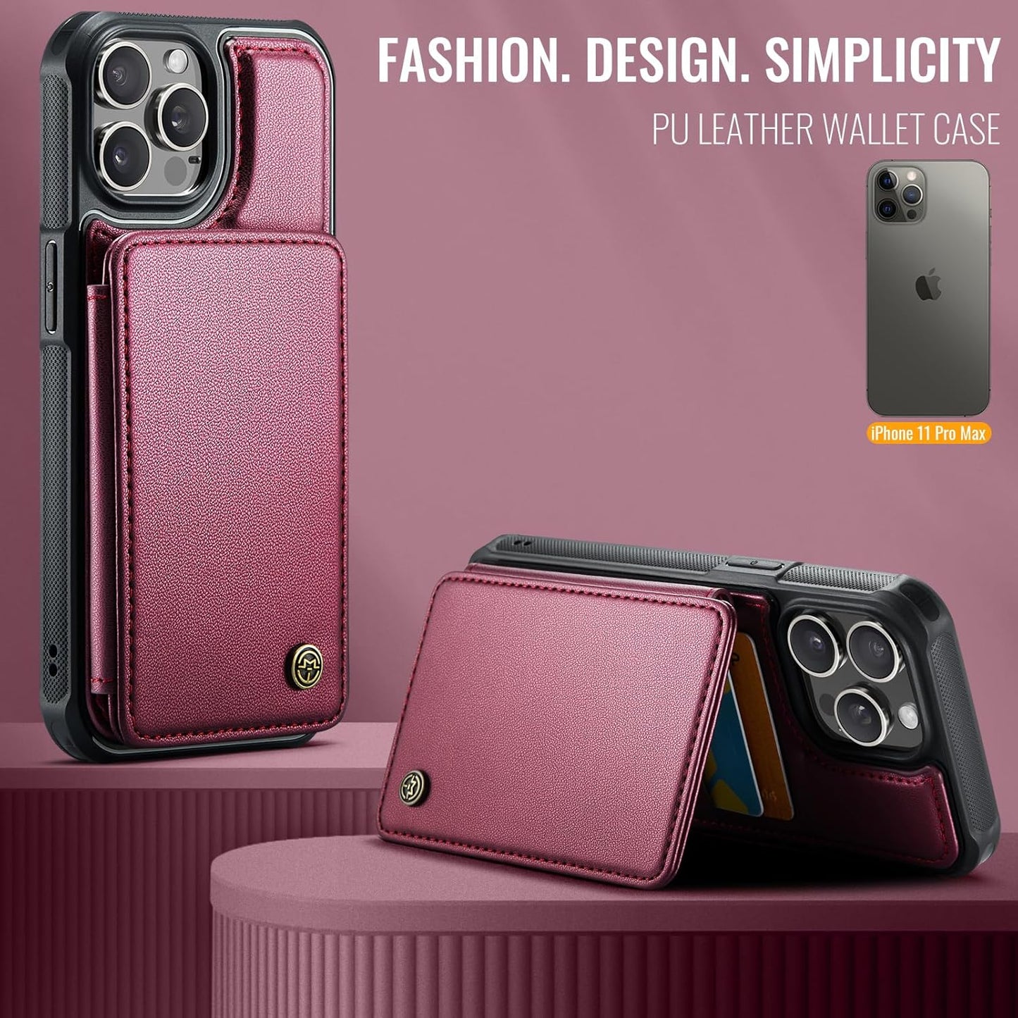 Vinich Apple iPhone 11 Pro Max - Wine Red