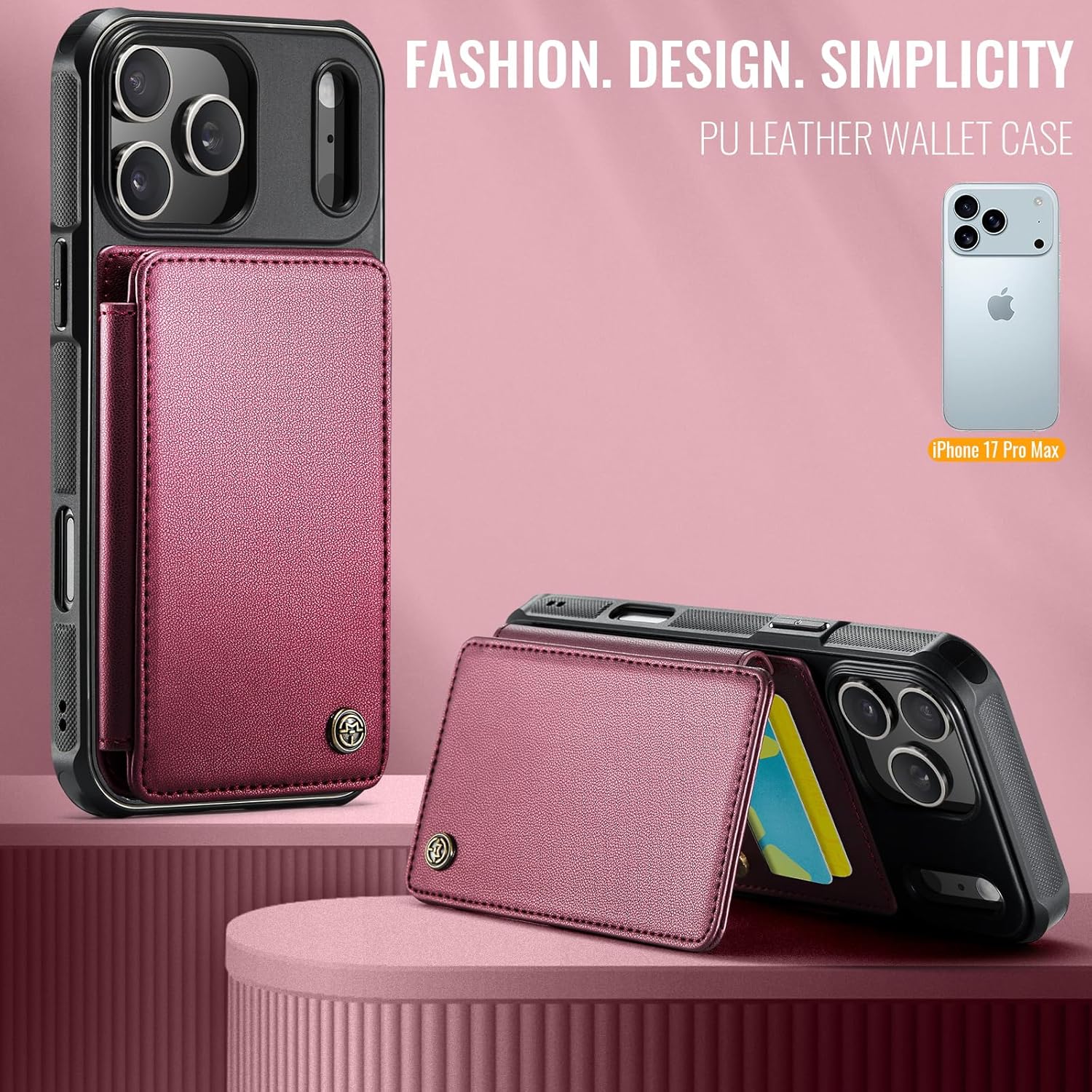 Vinich Apple iPhone 17 Pro Max - Wine Red