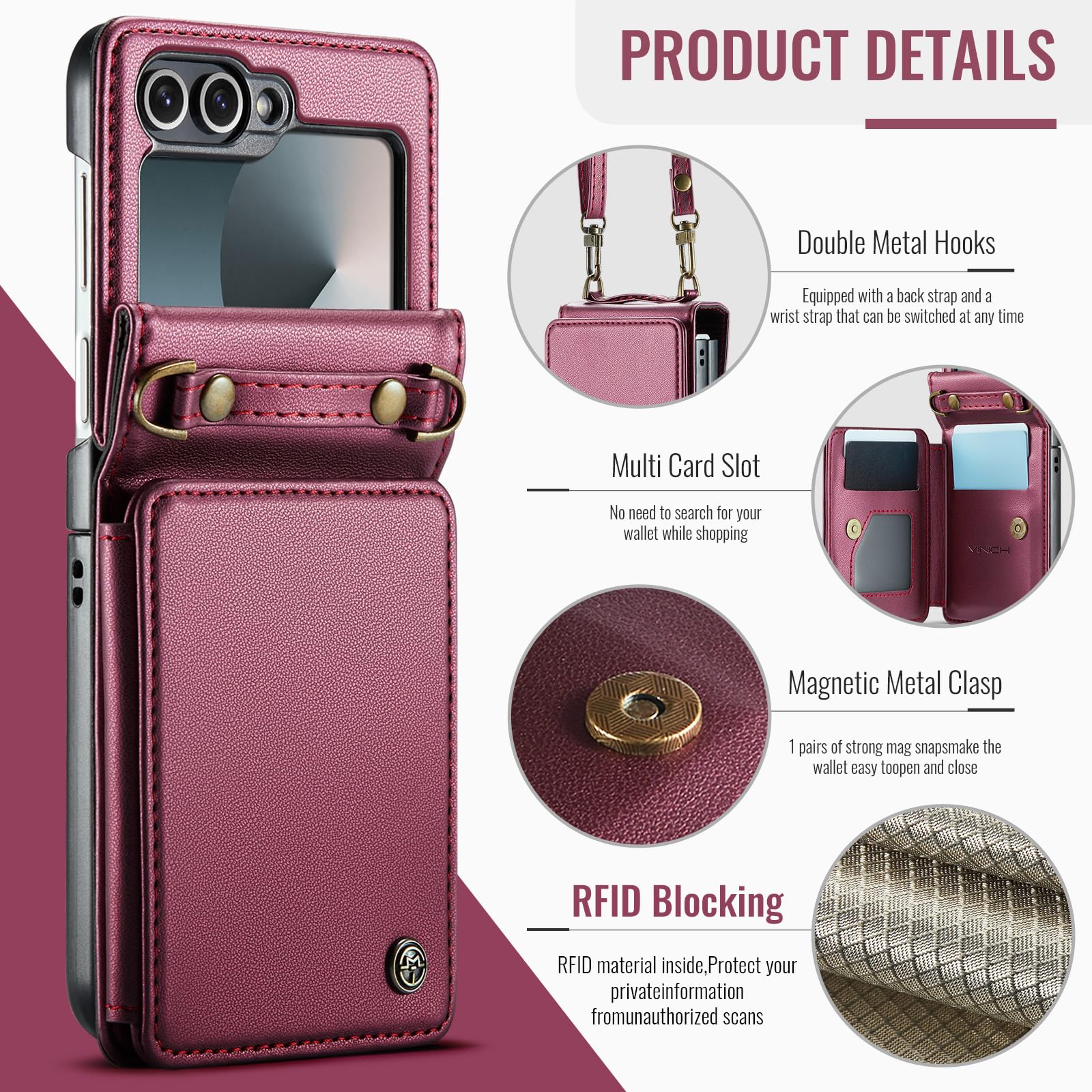Samsung Galaxy Z Flip 6 - Wine Red