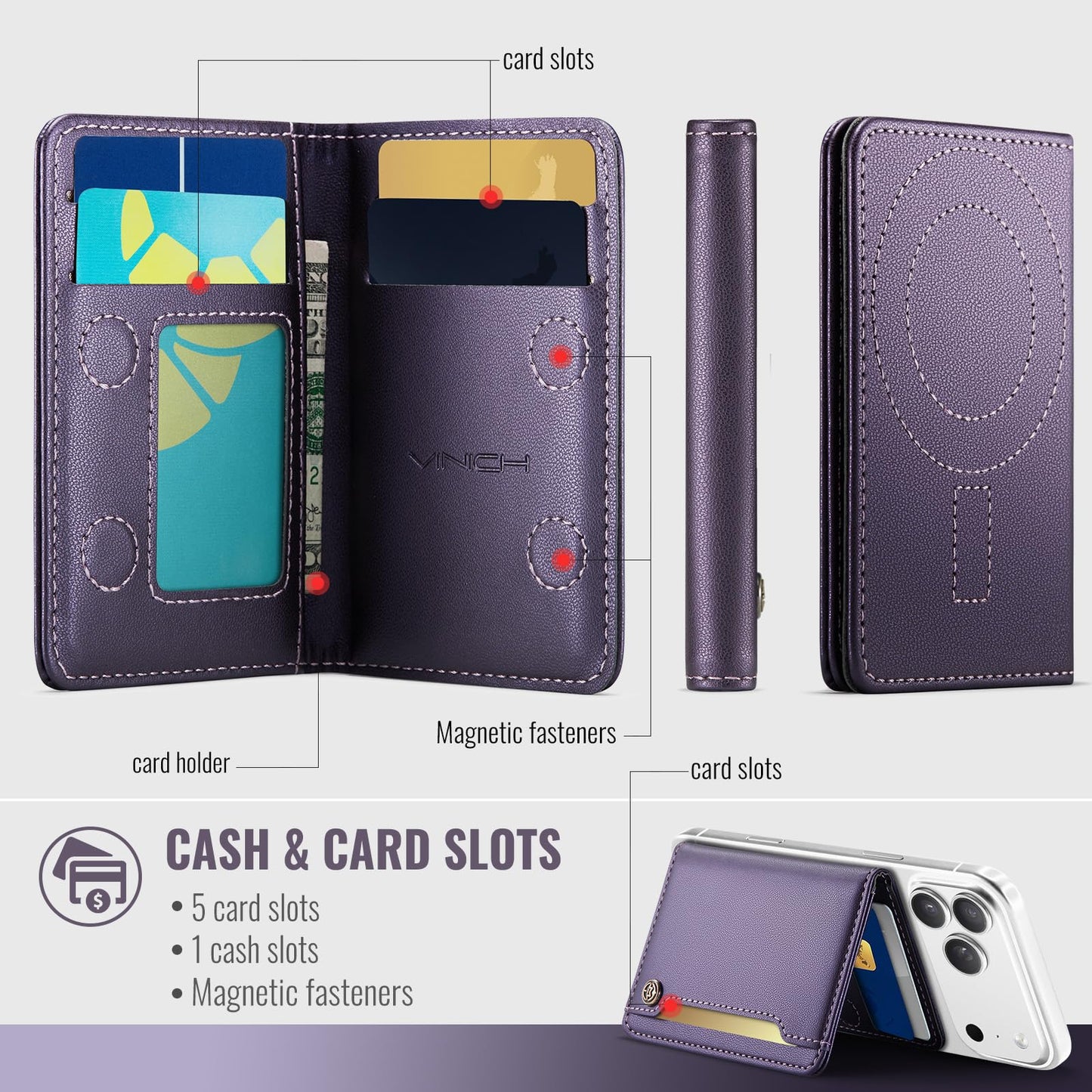 Magsafe Wallet - Purple