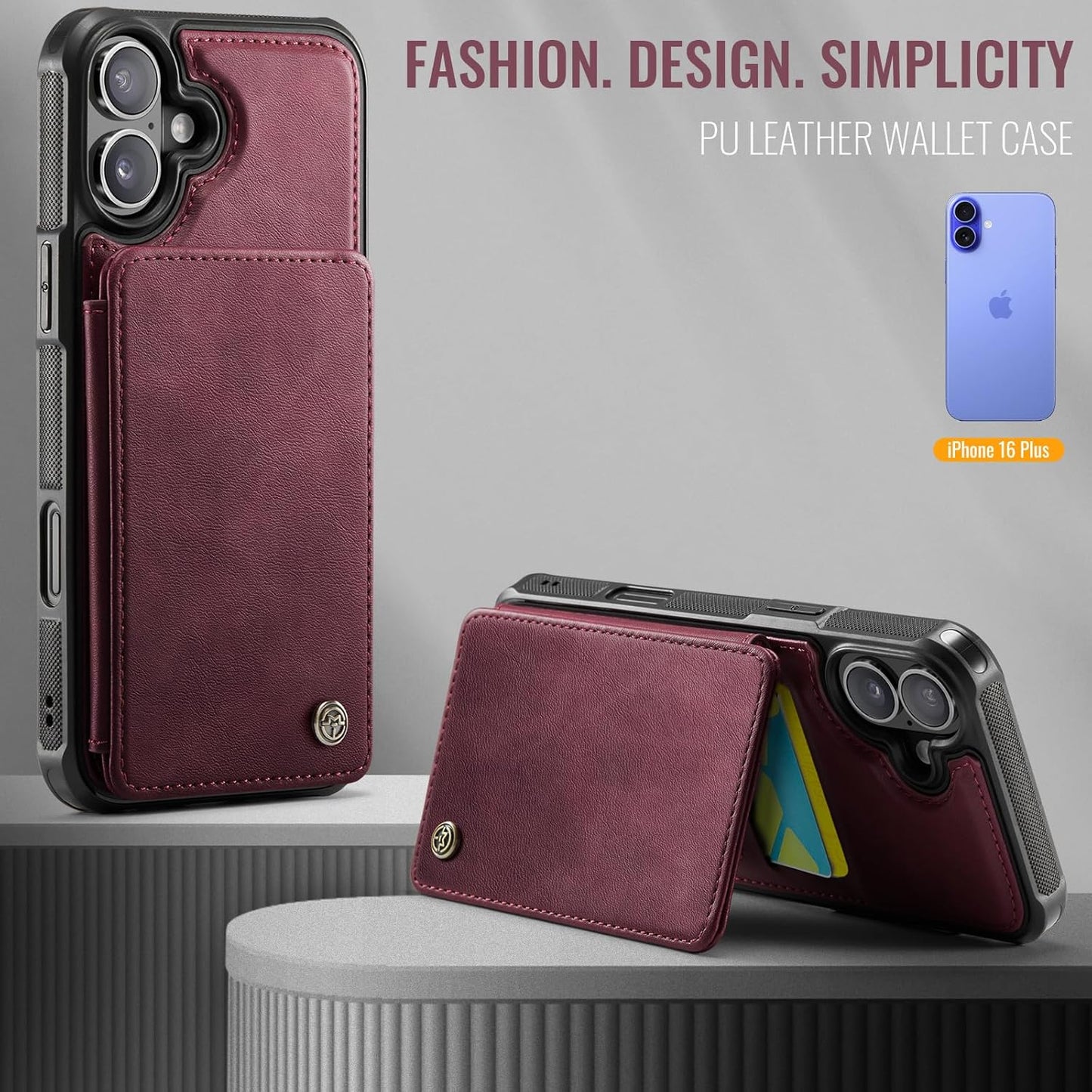 Vinich Apple iPhone 16 Plus - Burgundy