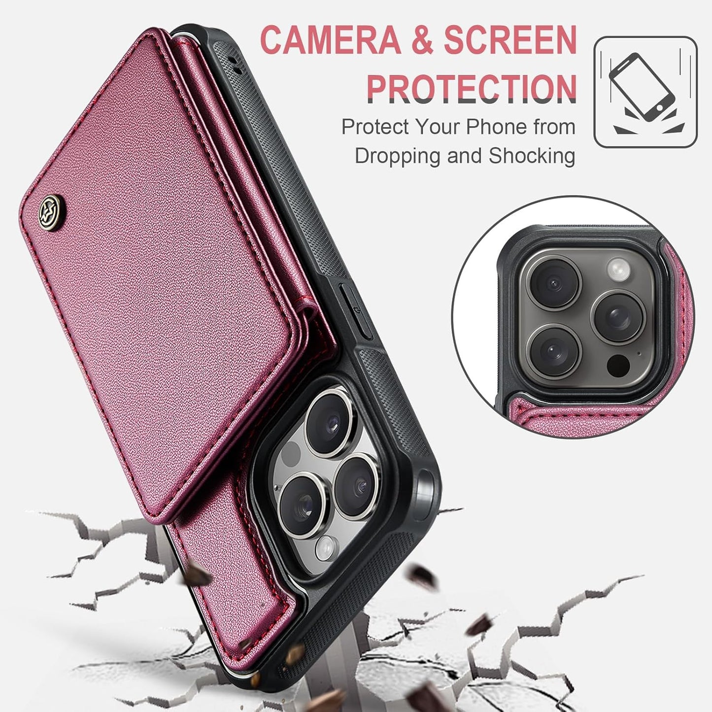 Vinich Apple iPhone 14 Pro Max - Wine Red