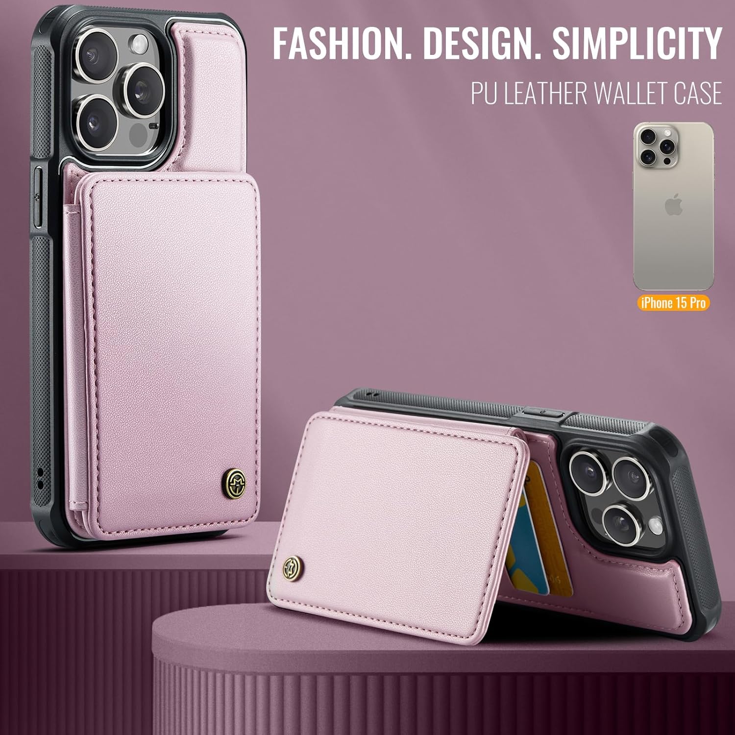 Vinich Apple iPhone 15 Pro - Rose Gold