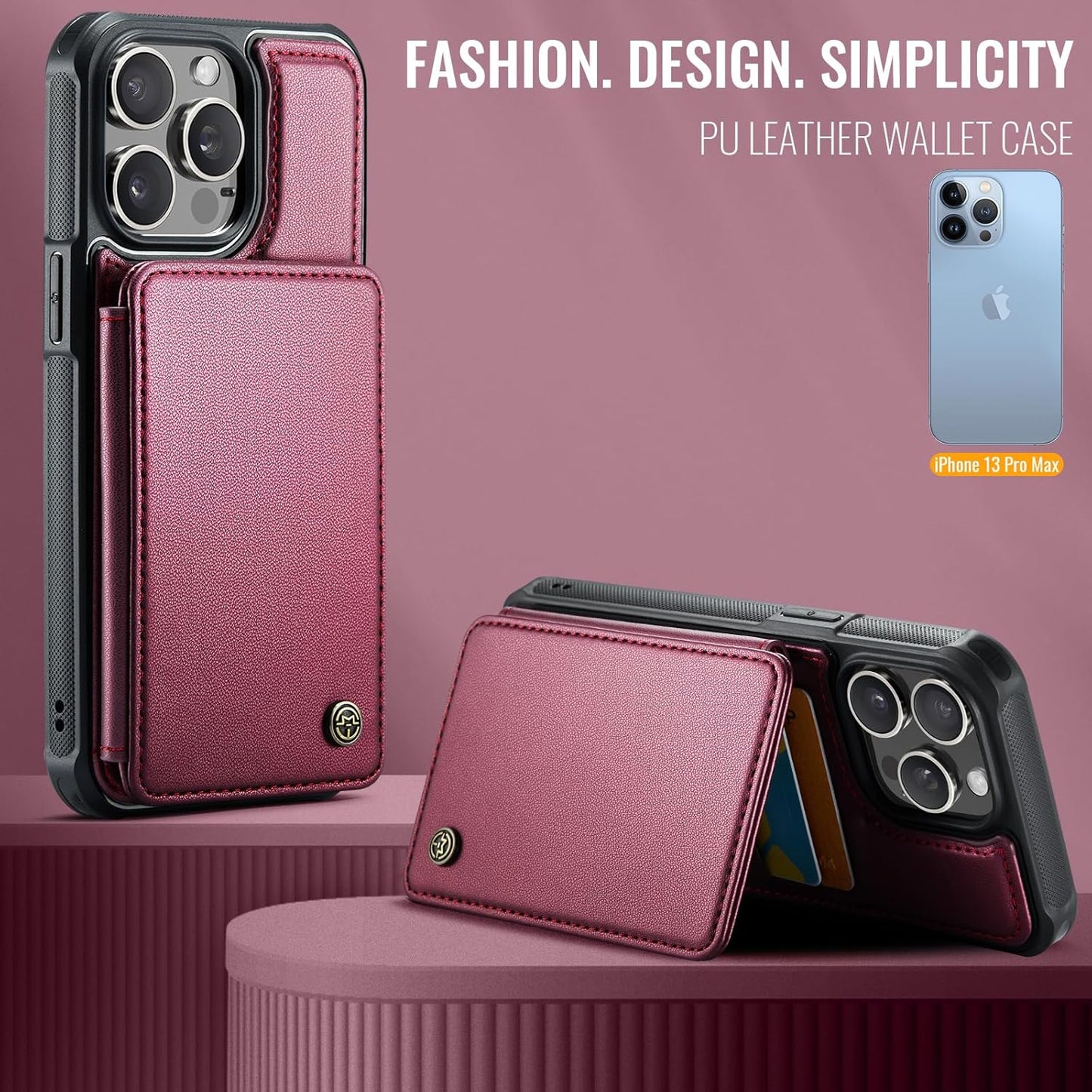 Vinich Apple iPhone 13 Pro Max - Wine Red