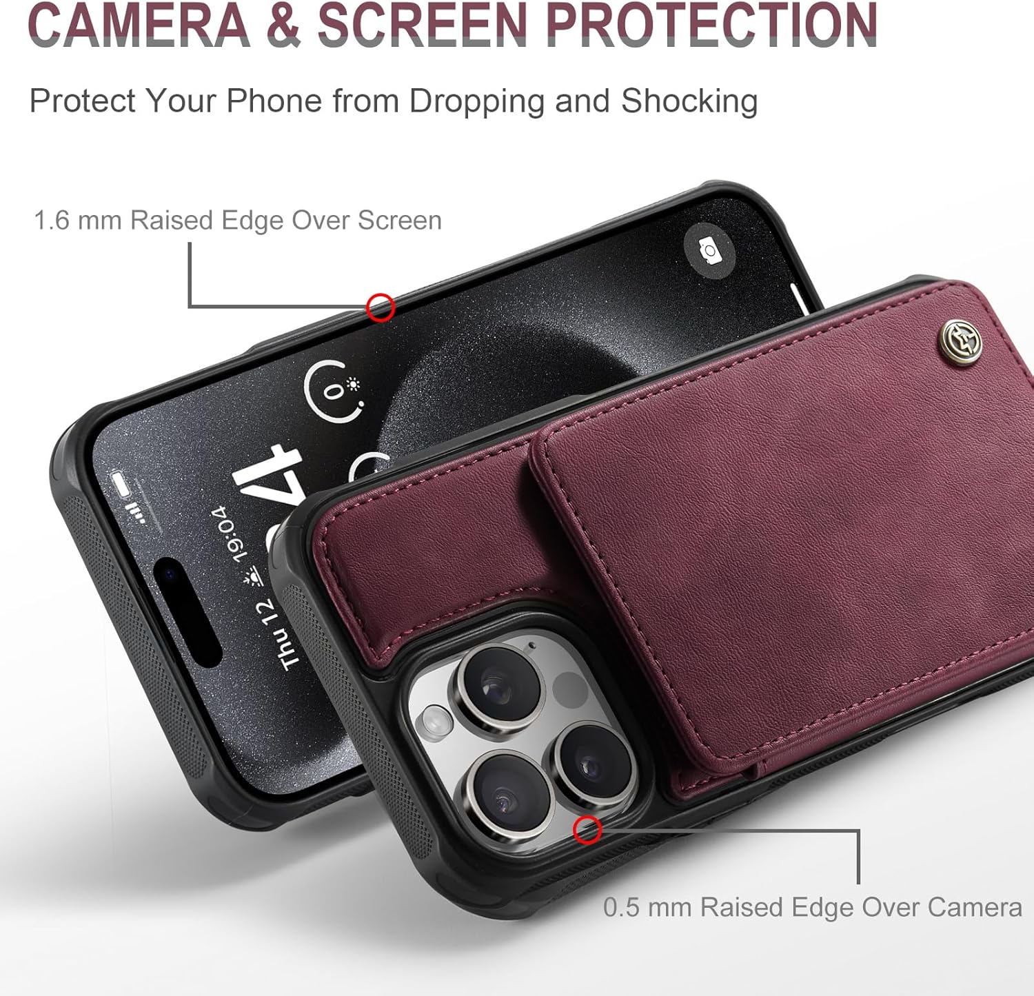 Vinich Apple iPhone 15 Pro Max - Burgundy