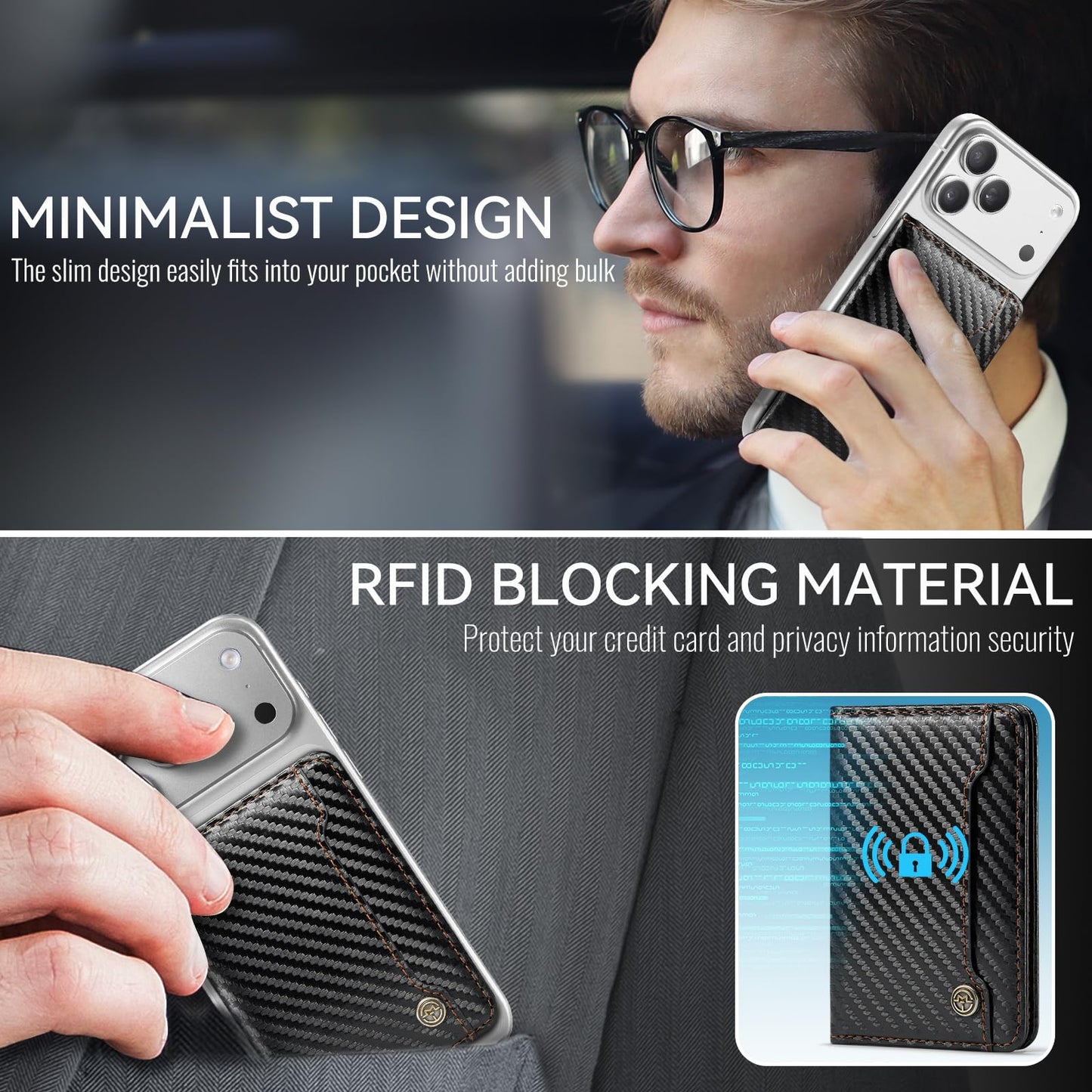 Magsafe Wallet - Carbon Black