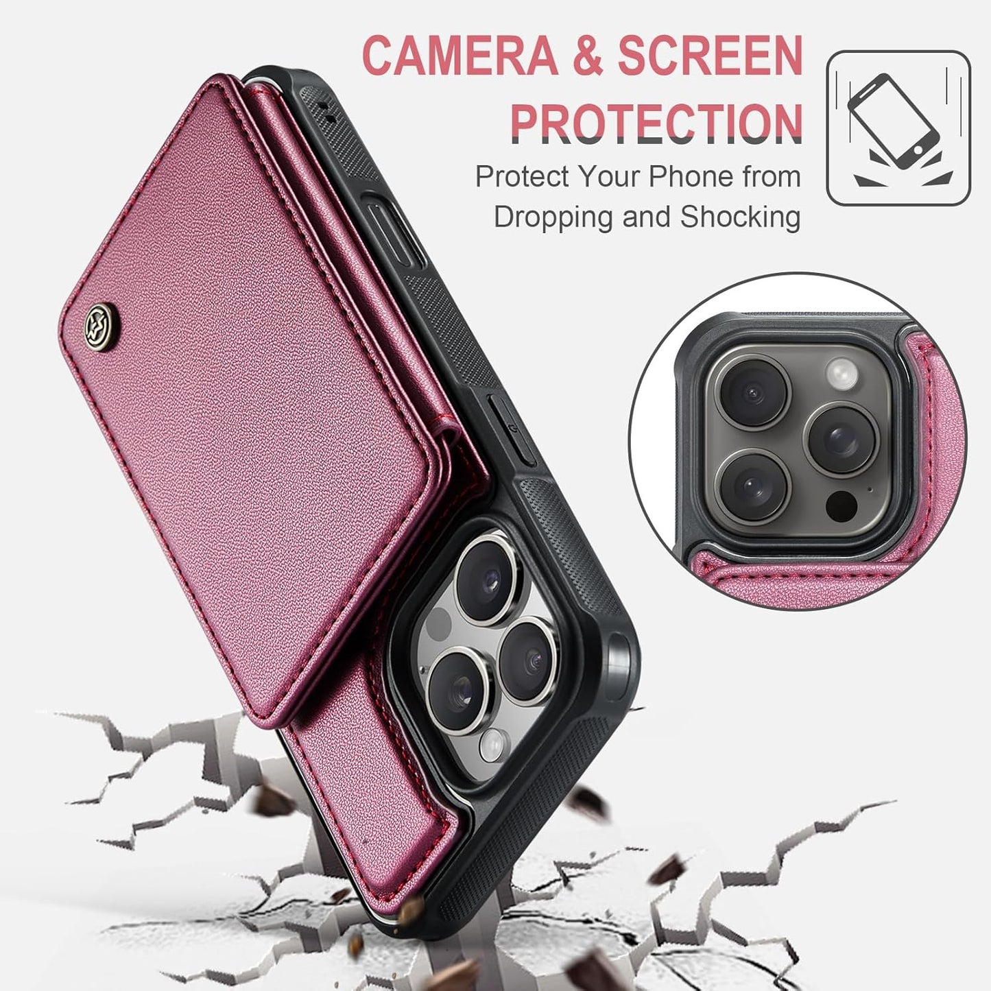 Vinich Apple iPhone 16 Pro - Wine Red