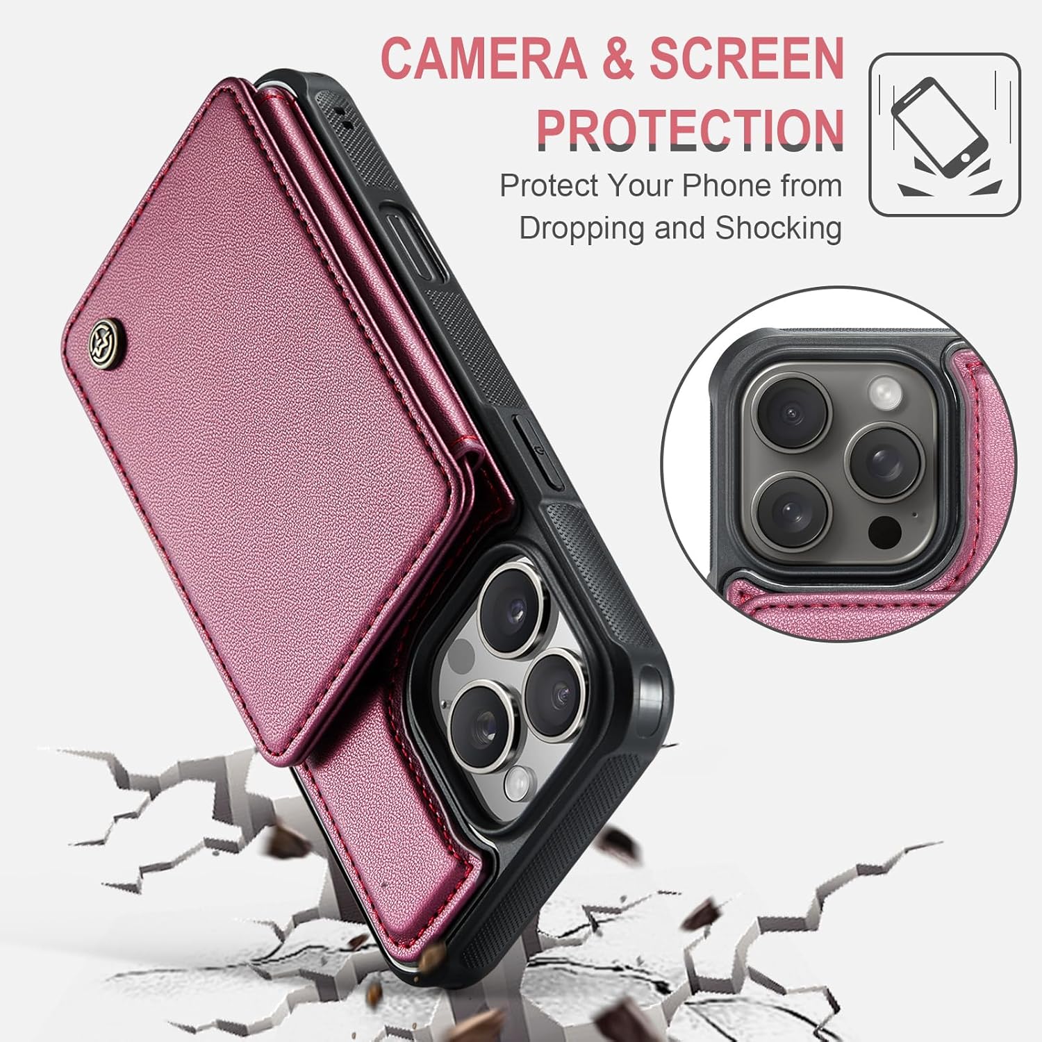 Vinich Apple iPhone 16 Pro - Wine Red