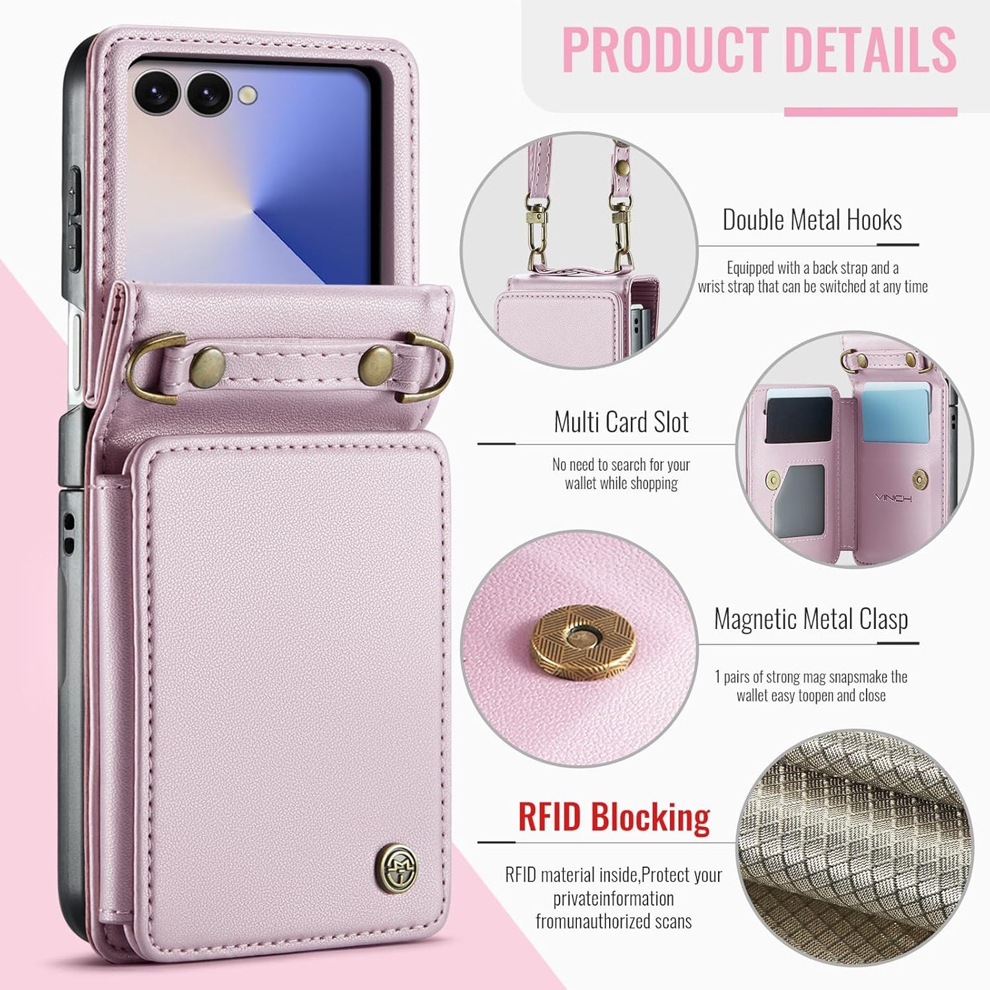 Vinich Samsung Galaxy Z Flip 7 - Rose Gold