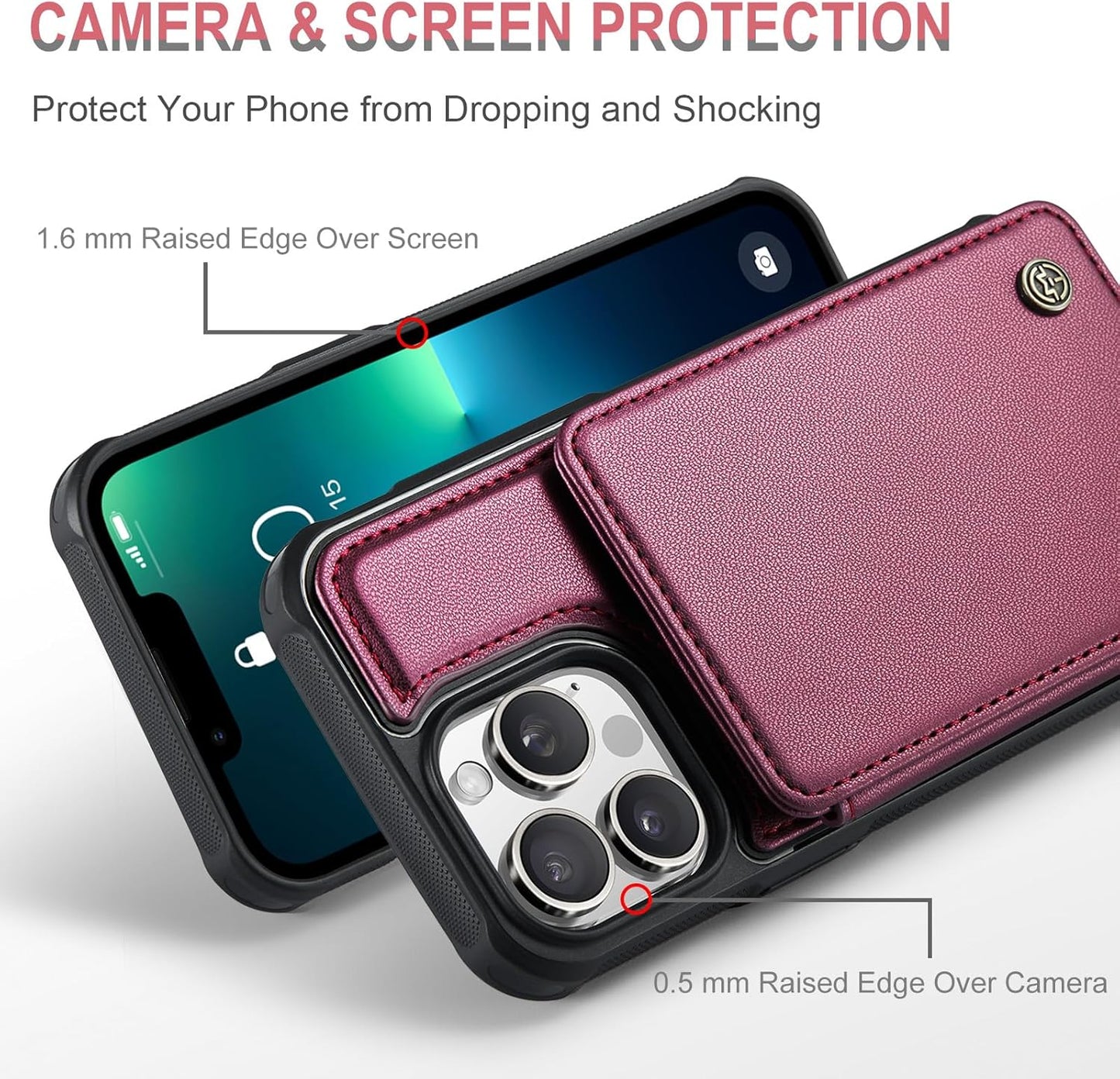 Vinich Apple iPhone 13 Pro - Wine Red