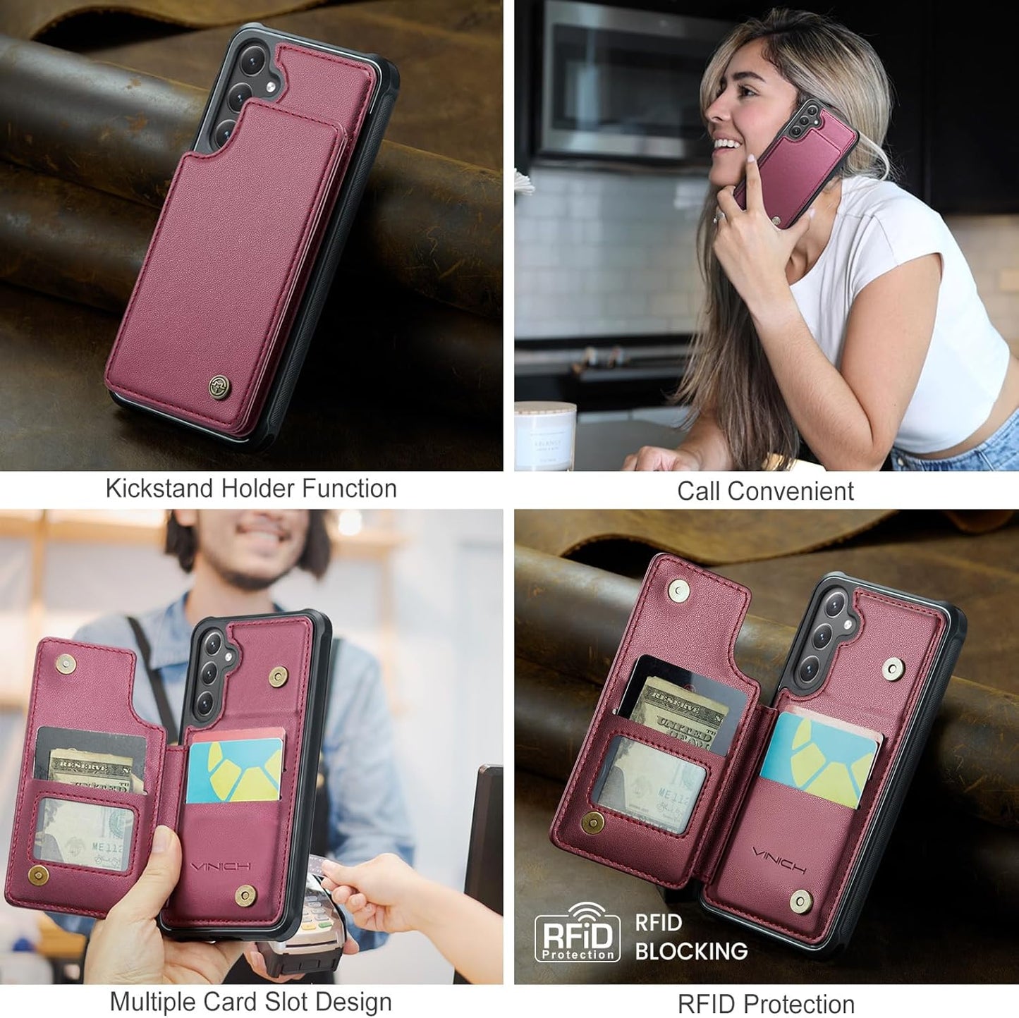 Vinich Samsung Galaxy S26 - Wine Red